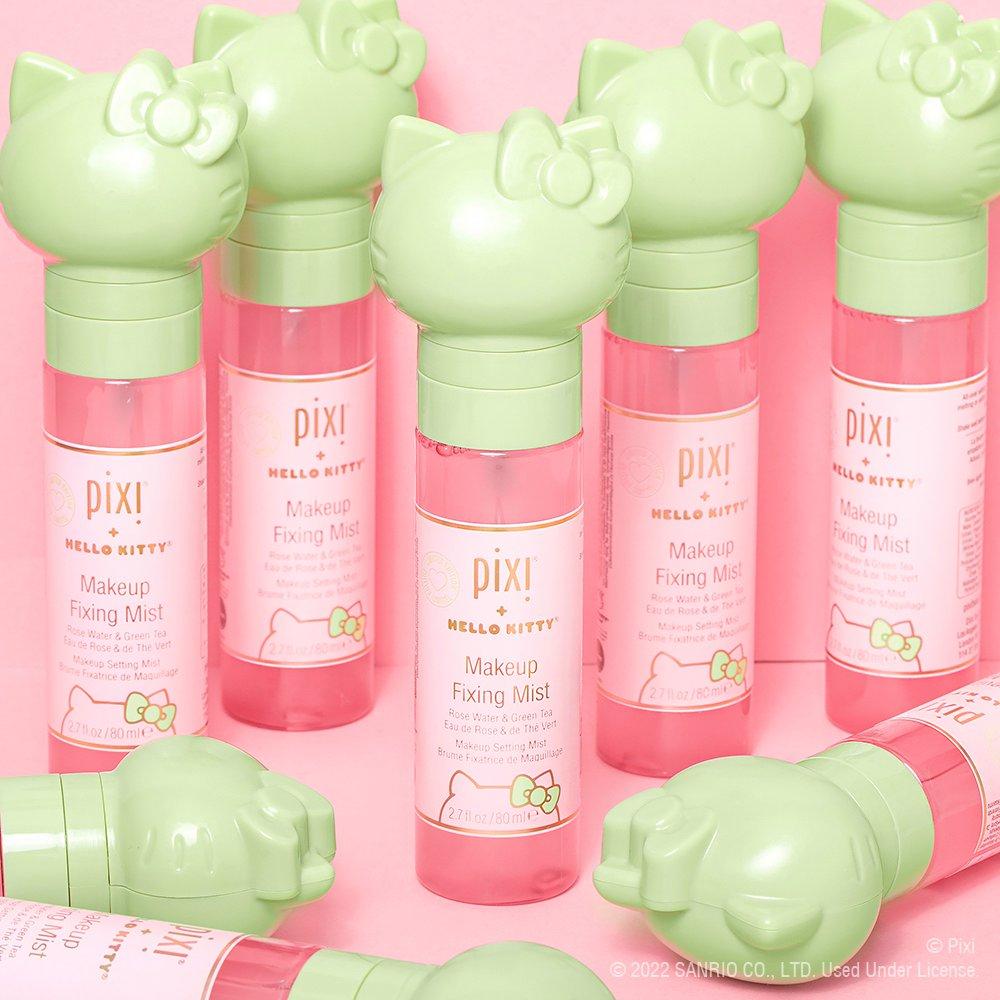 Clear - Pixi - Hello Kitty Limited Edition Rose Water & Green Tea Infused Makeup Fixing Mist 80ml - 2