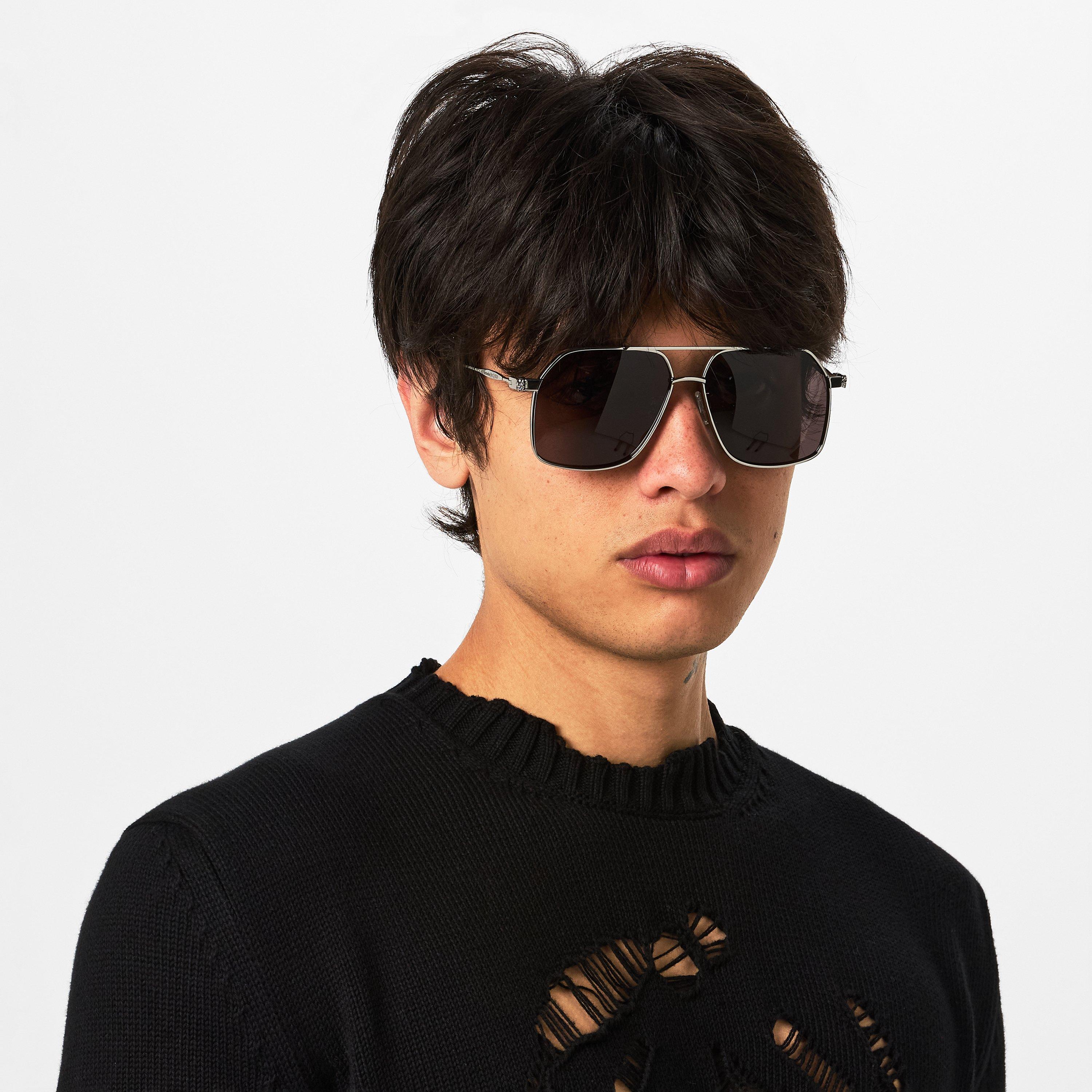 Silver/Grey - Alexander McQueen - Alex Sunglasses - 2