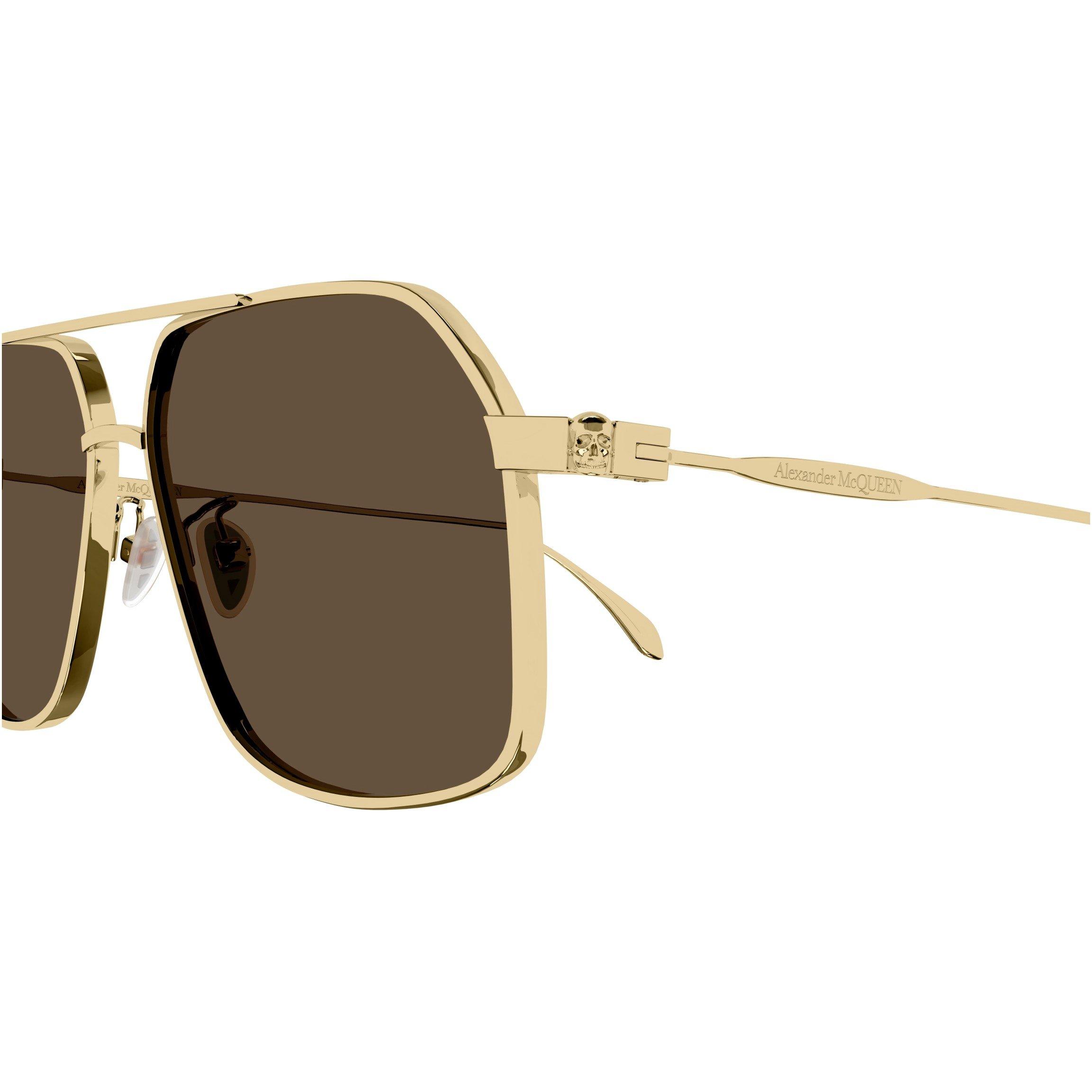 Gold/Brown - Alexander McQueen - Am0372s Sunglasses - 6