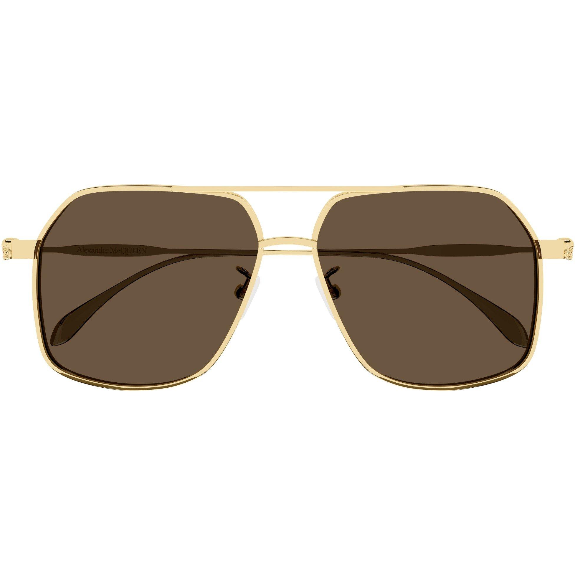 Gold/Brown - Alexander McQueen - Am0372s Sunglasses - 3