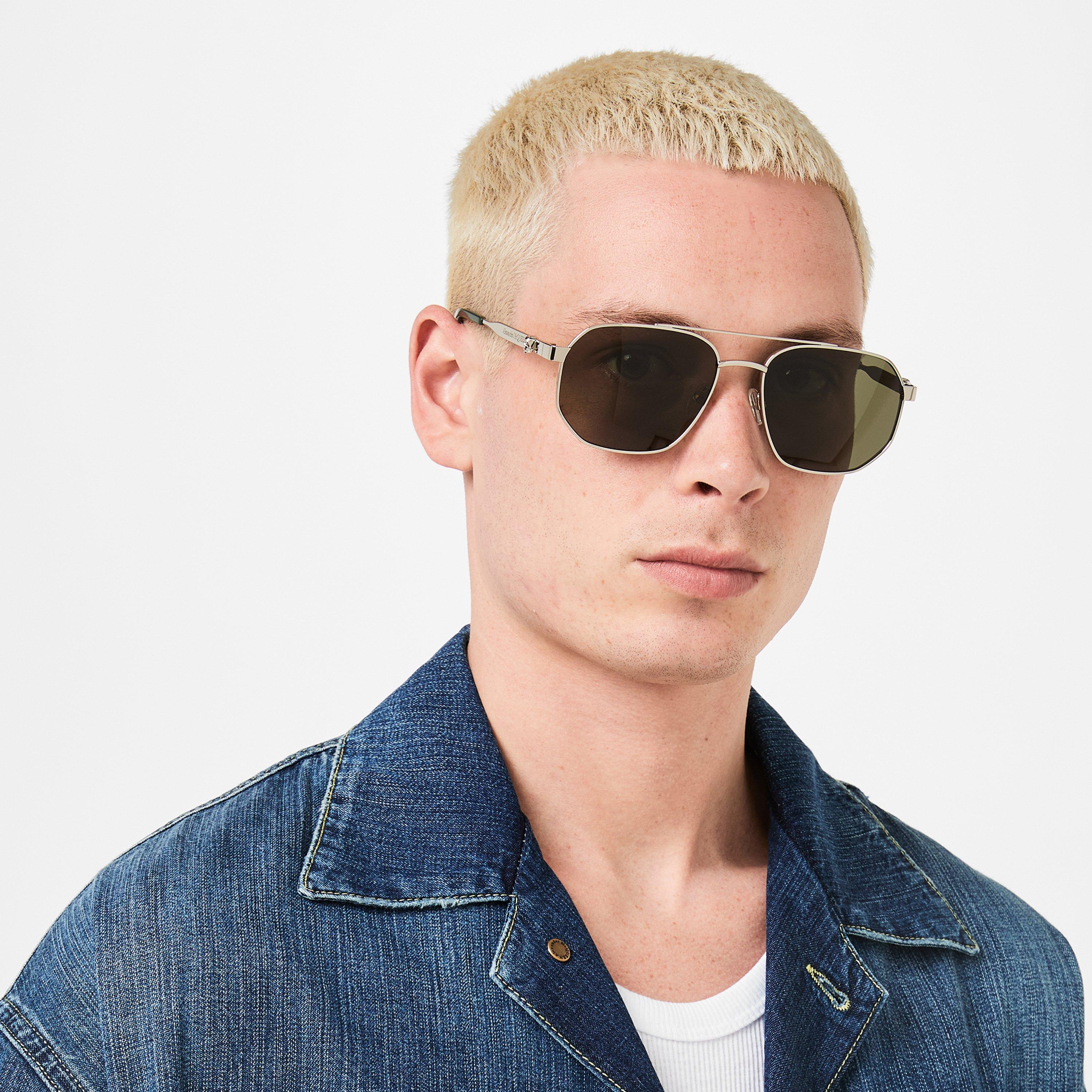 Silver/Green - Alexander McQueen - Sunglasses - 2