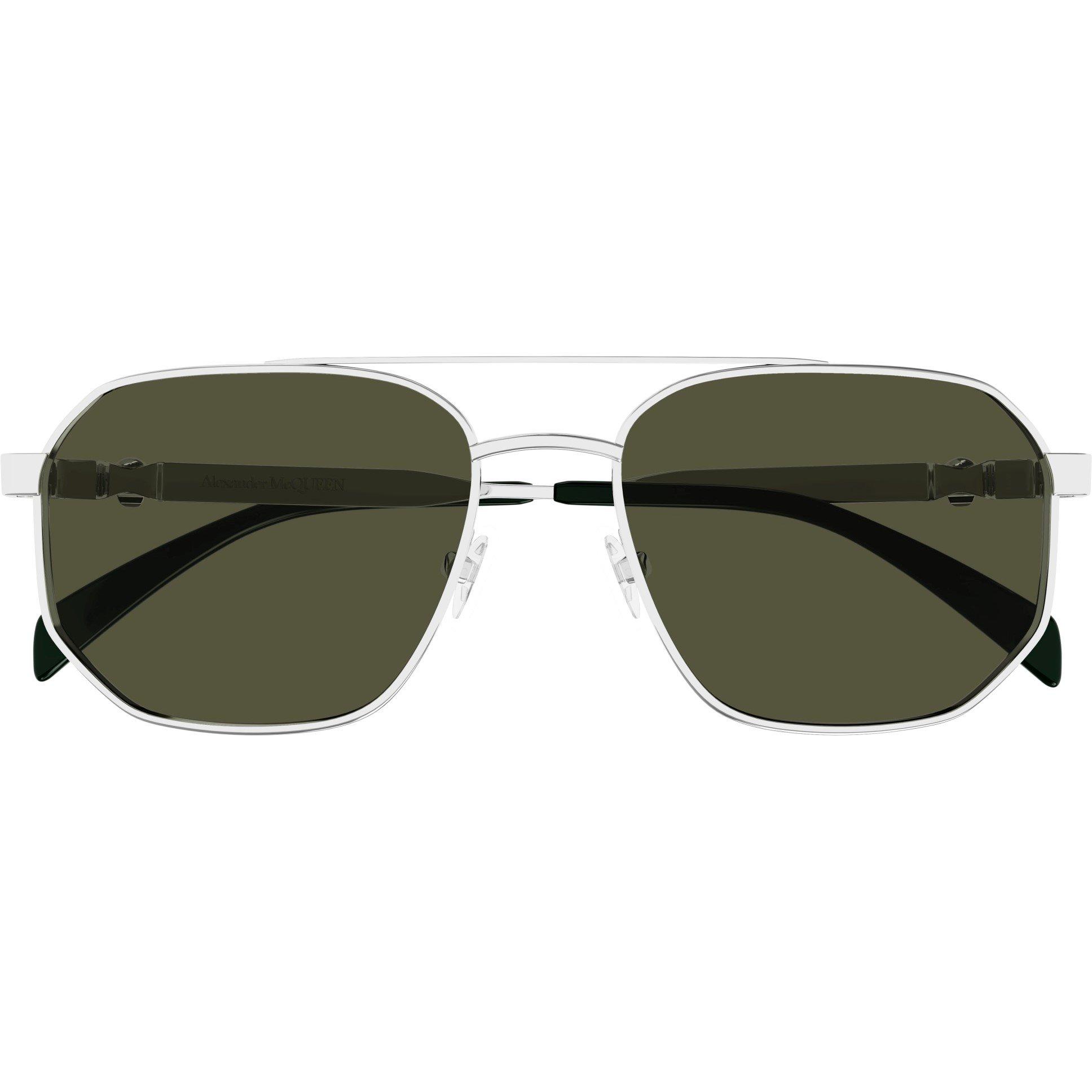 Silver/Green - Alexander McQueen - Sunglasses - 3