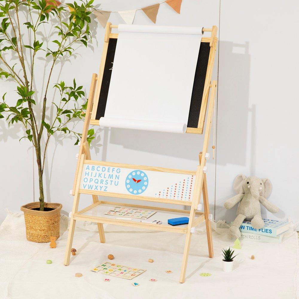 Tooky Toy Wooden Double Sided Easel | Sports Direct