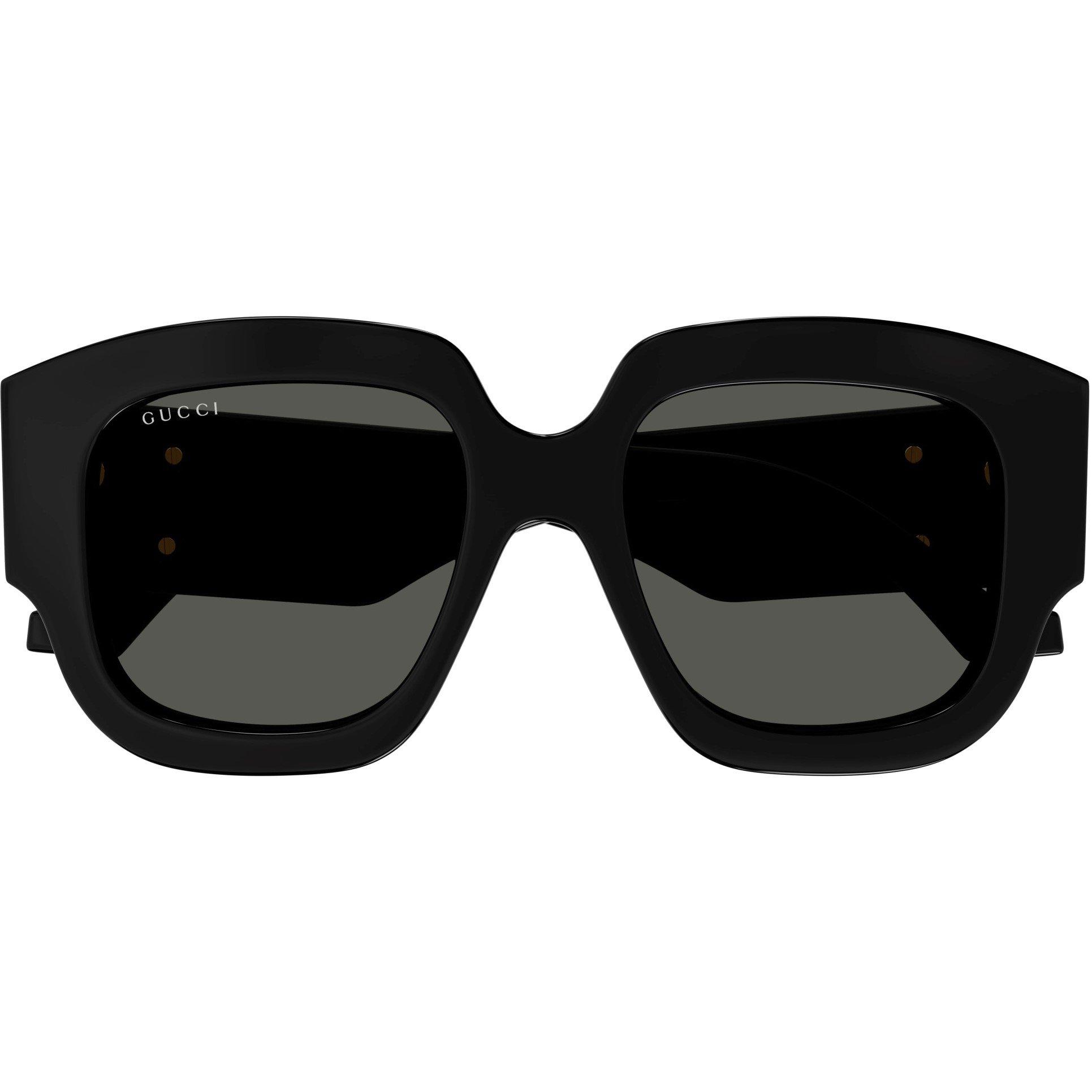 Black/Grey - Gucci - Double G Square Sunglasses - 3