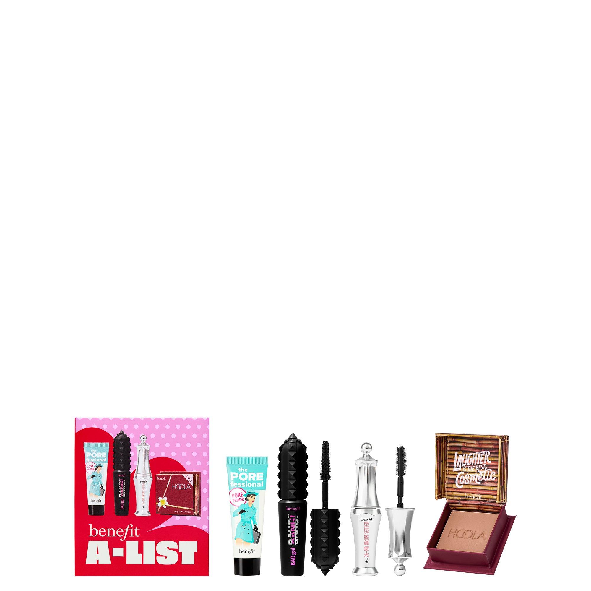 Clear - Benefit - The Benefit A-list Mini Mascara, Brow Setter, Bronzer, & Primer Set - 2
