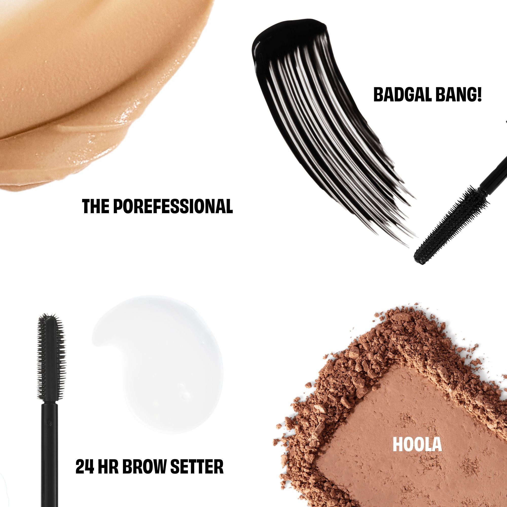 Clear - Benefit - The Benefit A-list Mini Mascara, Brow Setter, Bronzer, & Primer Set - 3