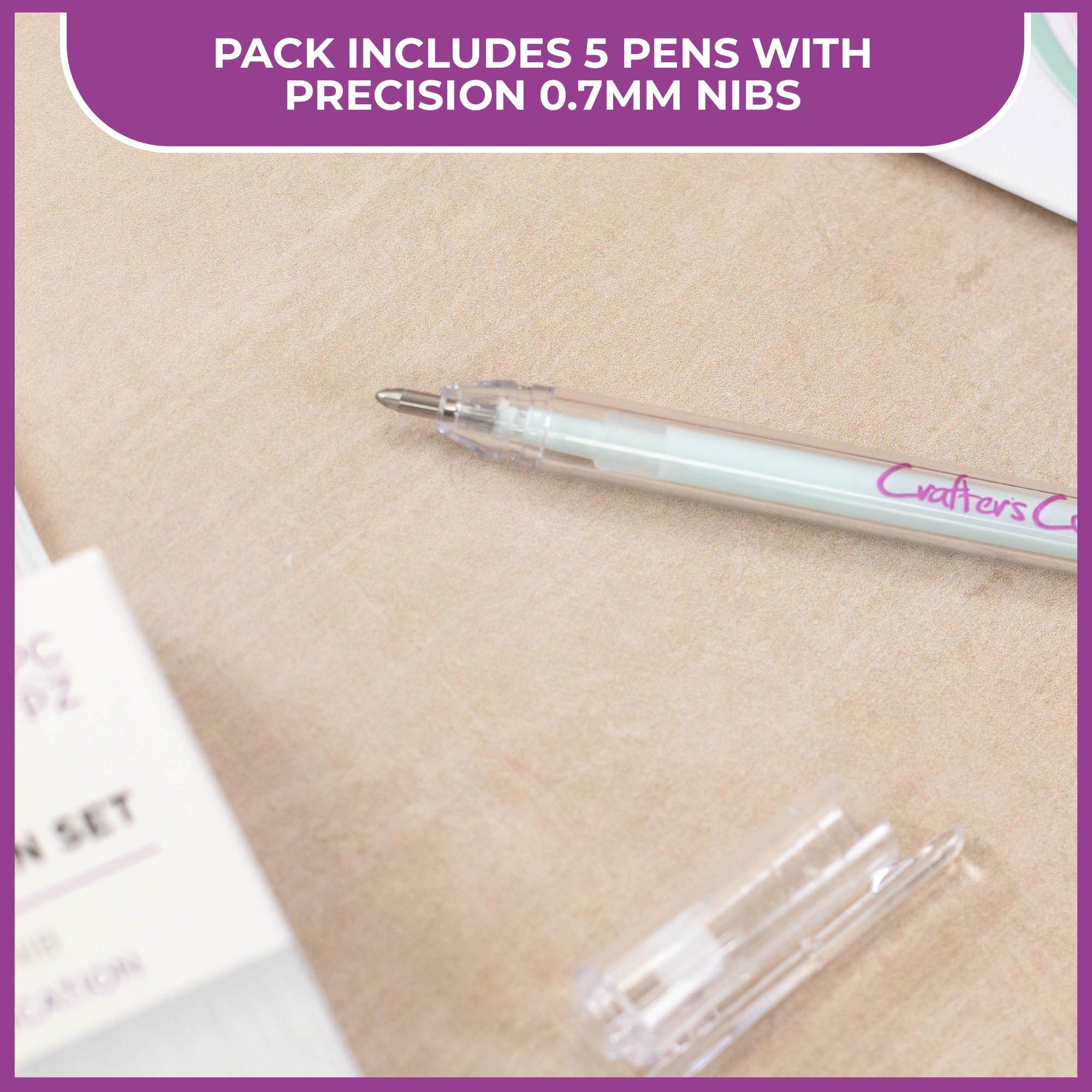Multi - Crafters Companion - Ball Point Glue Pen Set (5PK) - 3