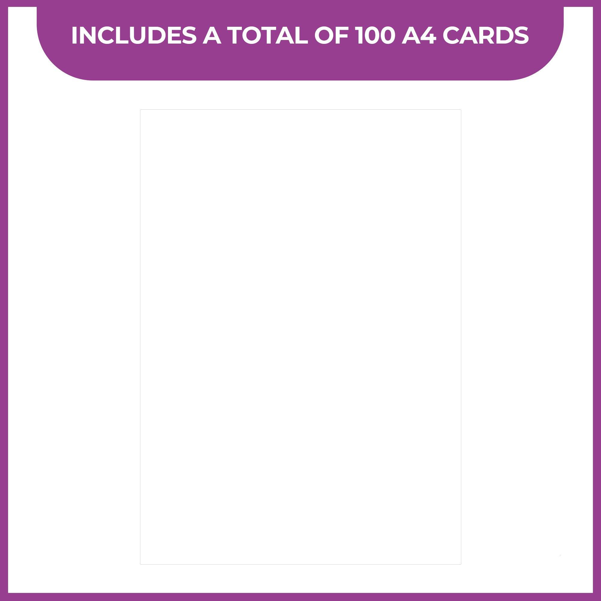 Multi - Crafters Companion - A4 Smooth White Card Pack 250GSM 100pc - 2