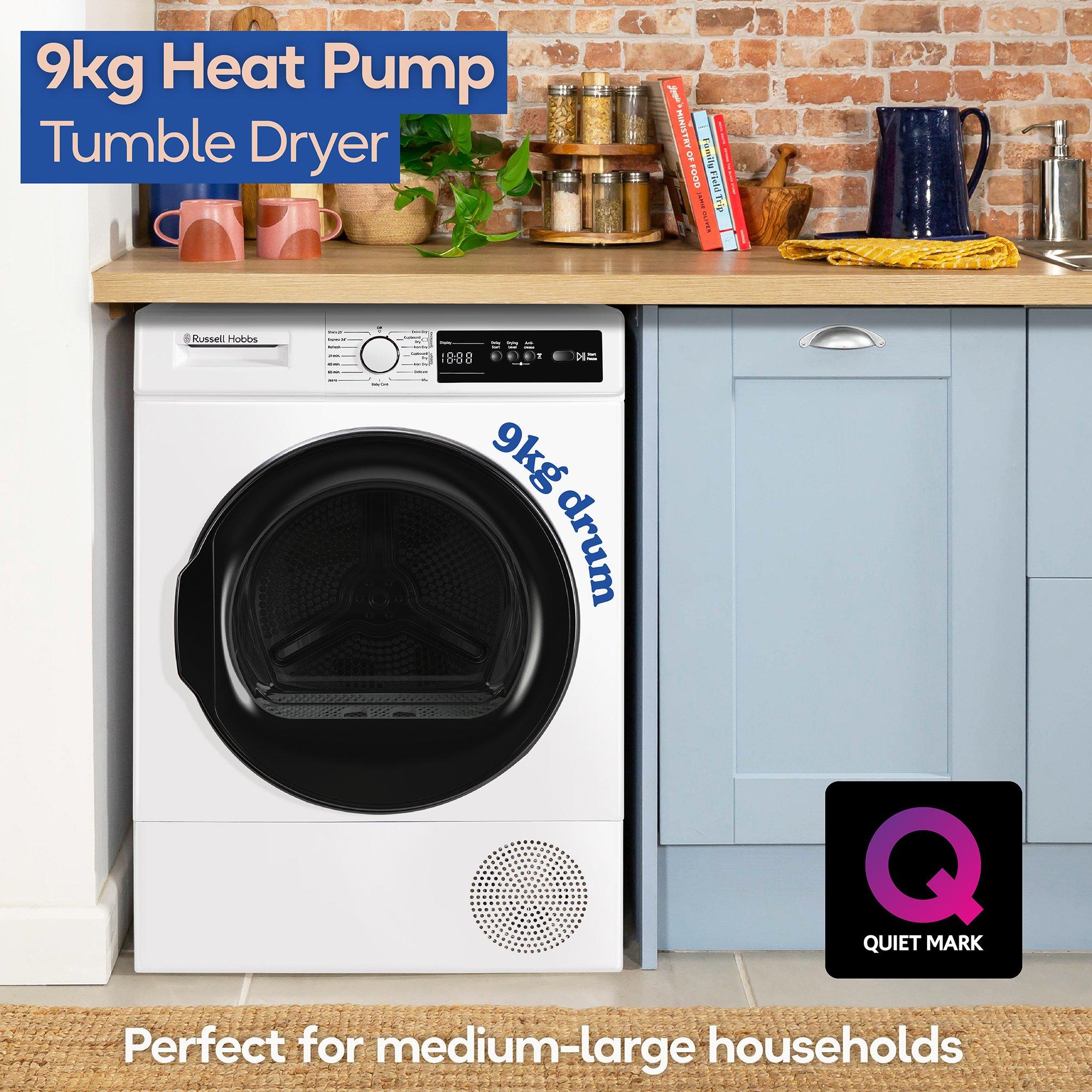 White - Russell Hobbs - RH9HPTD111W Heat Pump Tumble Dryer - 5