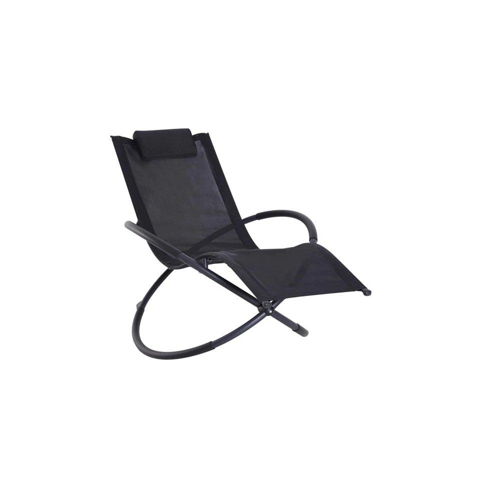 Black - Outsunny - Orbital Lounger Zero Gravity - 1