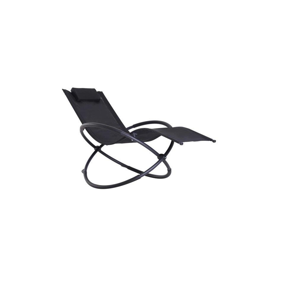 Black - Outsunny - Orbital Lounger Zero Gravity - 2