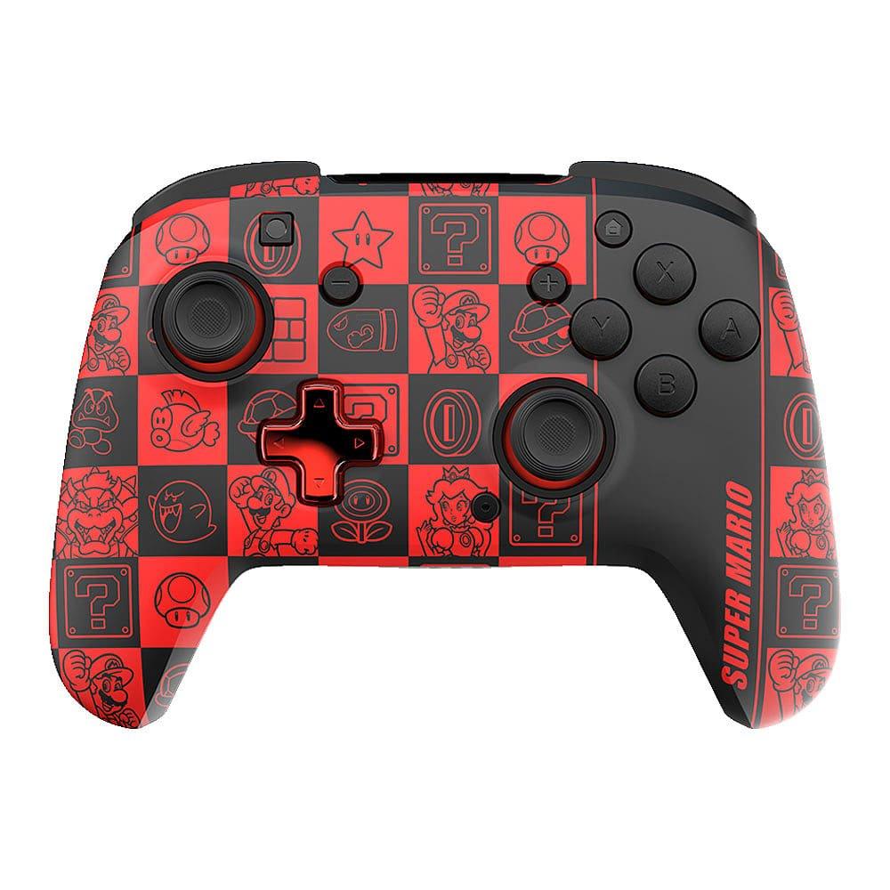 Pdp  Rematch Glow Wireless Switch Controller: Mario - Red/Black Mario
