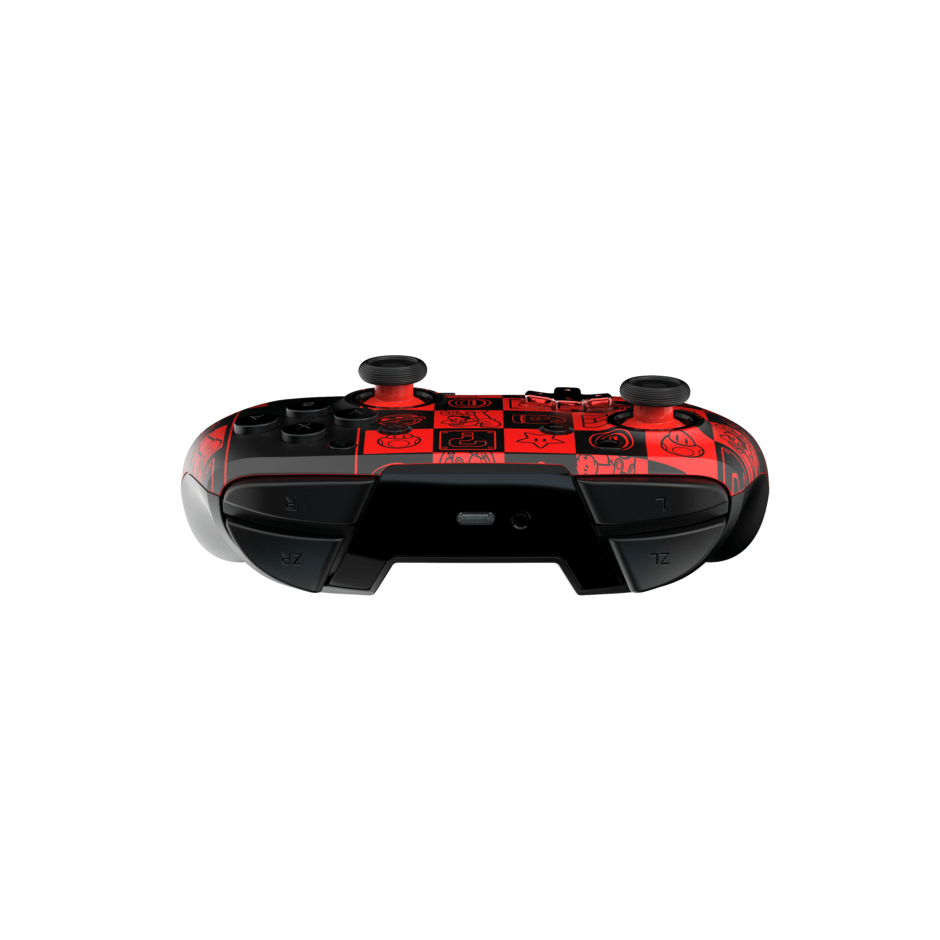 Red/Black Mario - PDP - REMATCH GLOW Wireless Switch Controller: Mario - 4