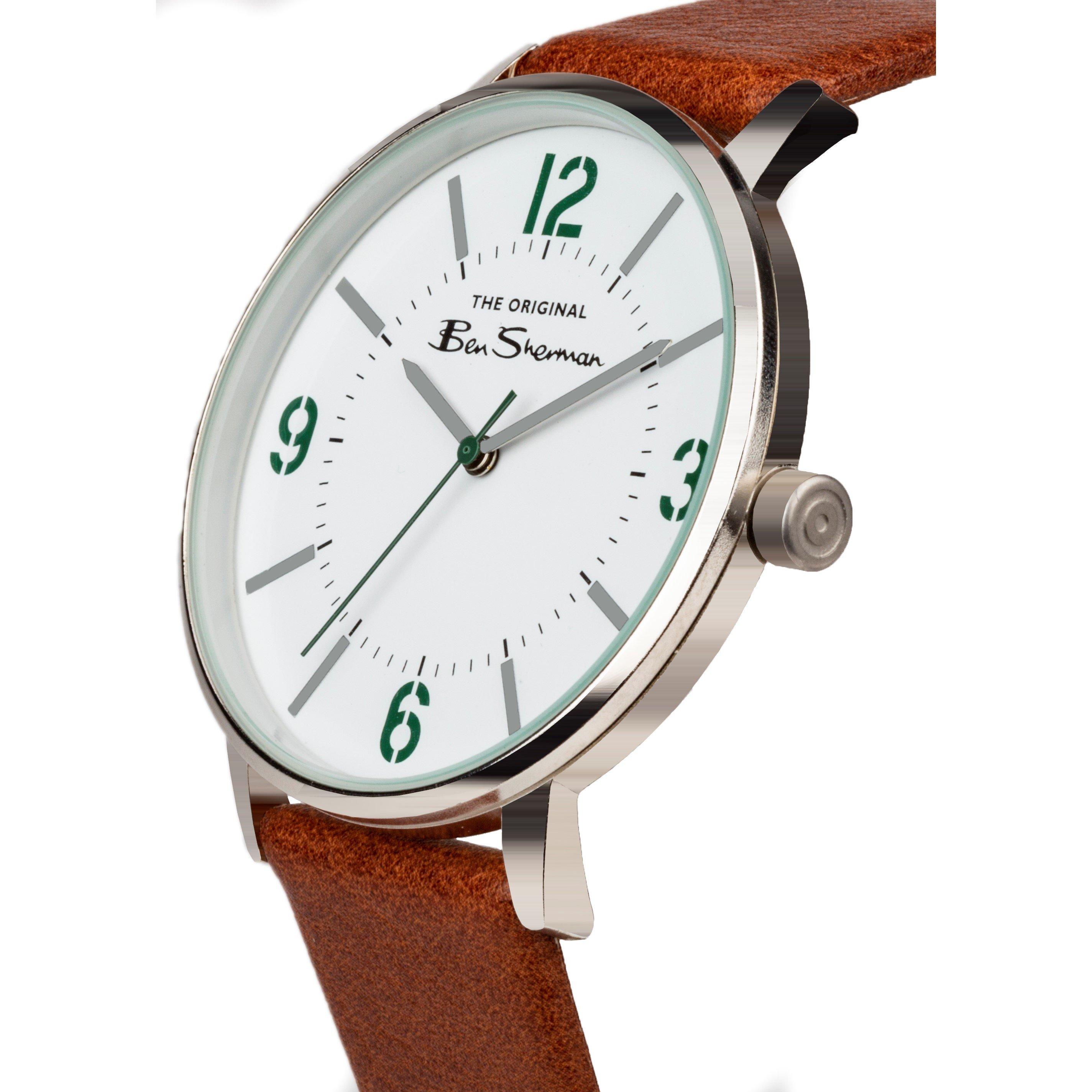 Ben Sherman | Men's Leather Strap Analogue Quartz Watch | Analogue ...