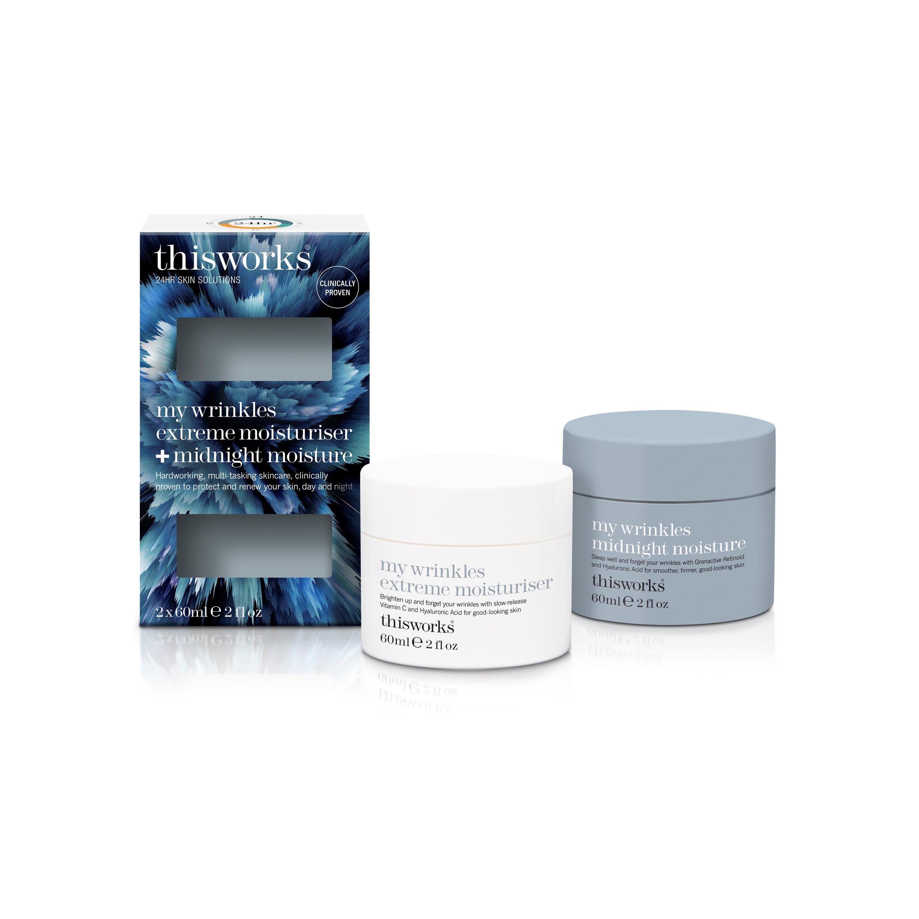 None - This Works - My Wrinkles Extreme Moisturiser + Midnight Moisturiser (Worth  £104) - 2