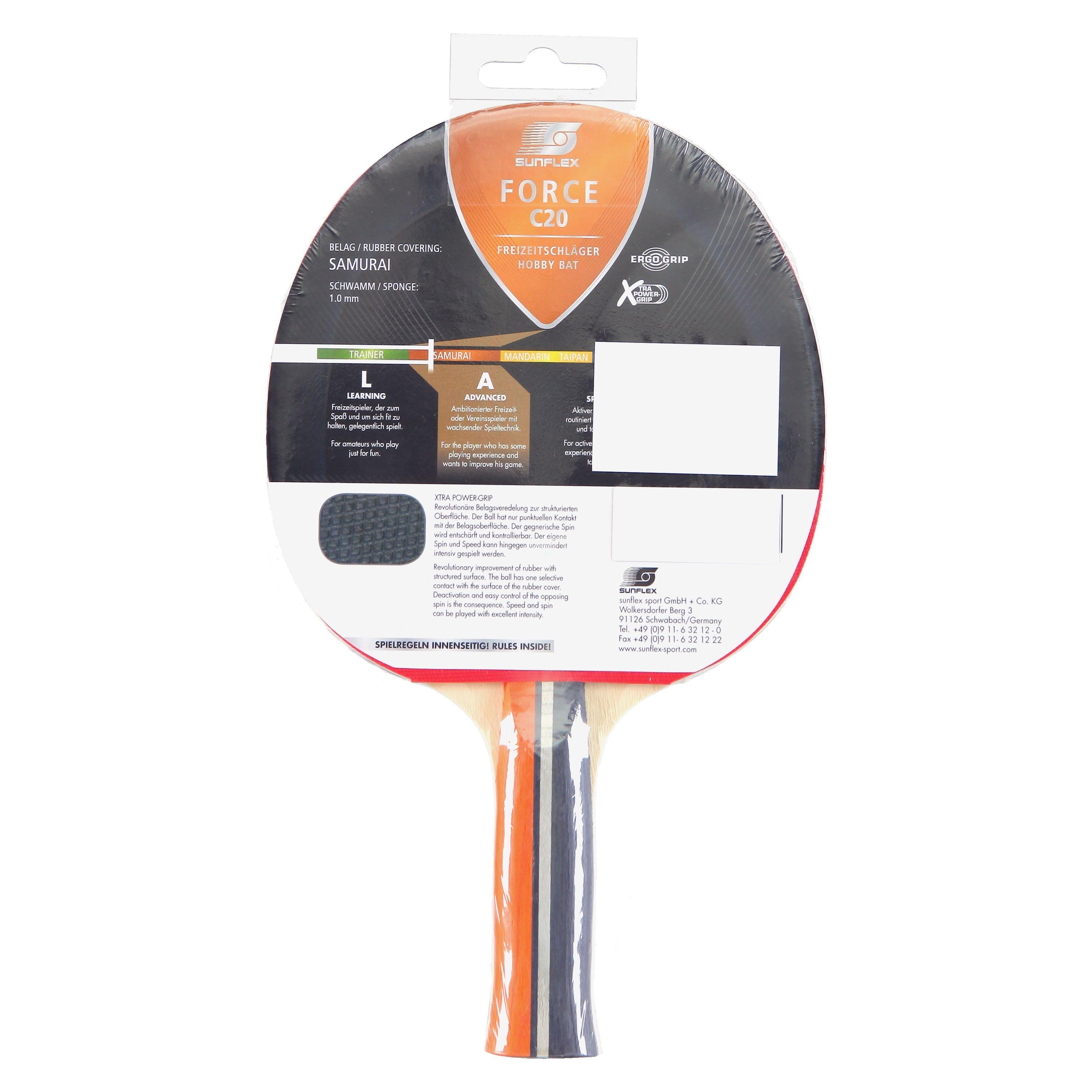 Multi - Sunflex - Force C20 Table Tennis Bat - 2