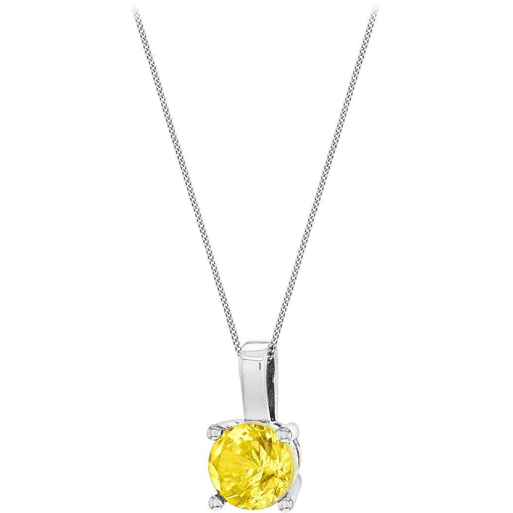 Sterling Silver - Be You - Sterling Silver CZ Birthstone Necklace - 11