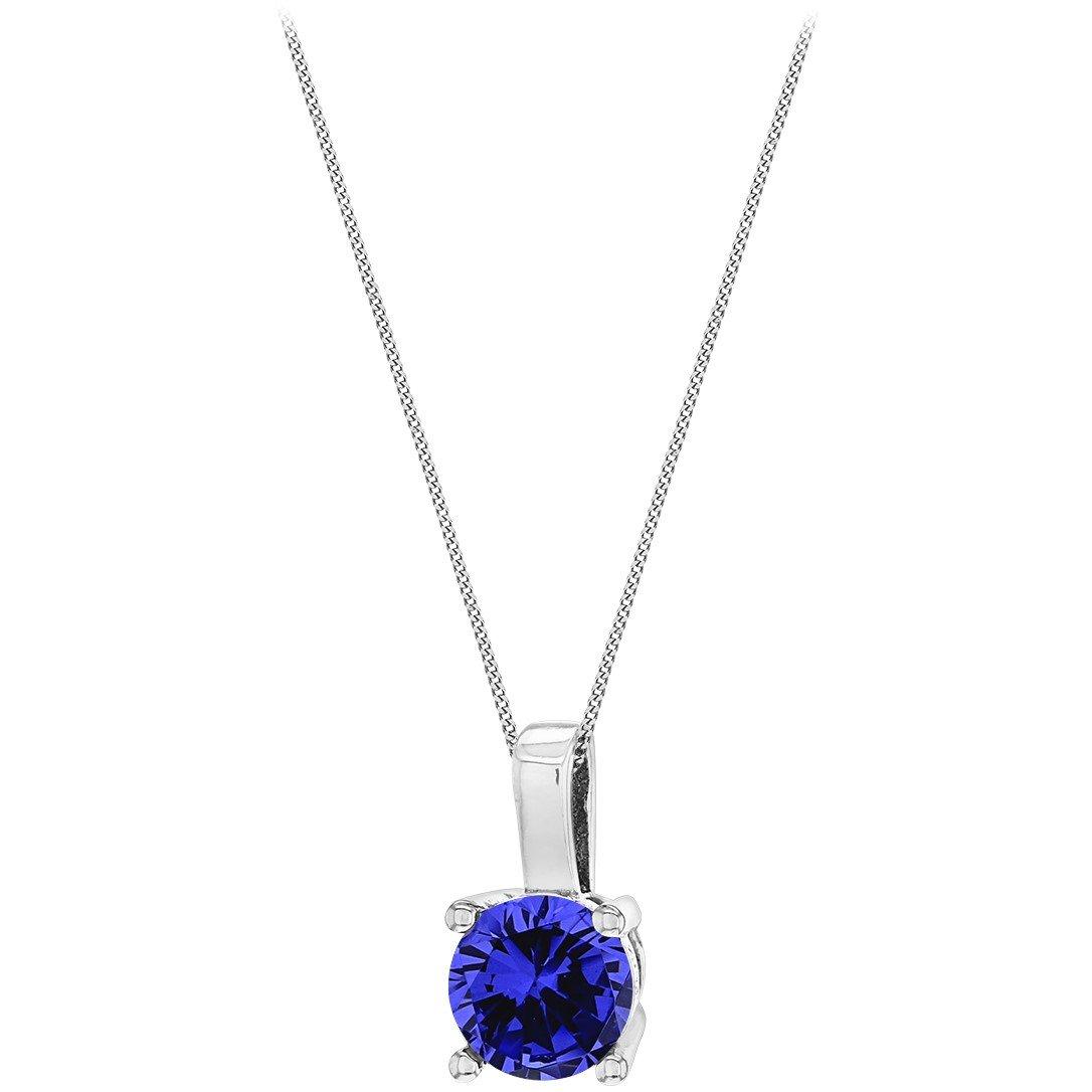 Sterling Silver - Be You - Sterling Silver CZ Birthstone Necklace - 12