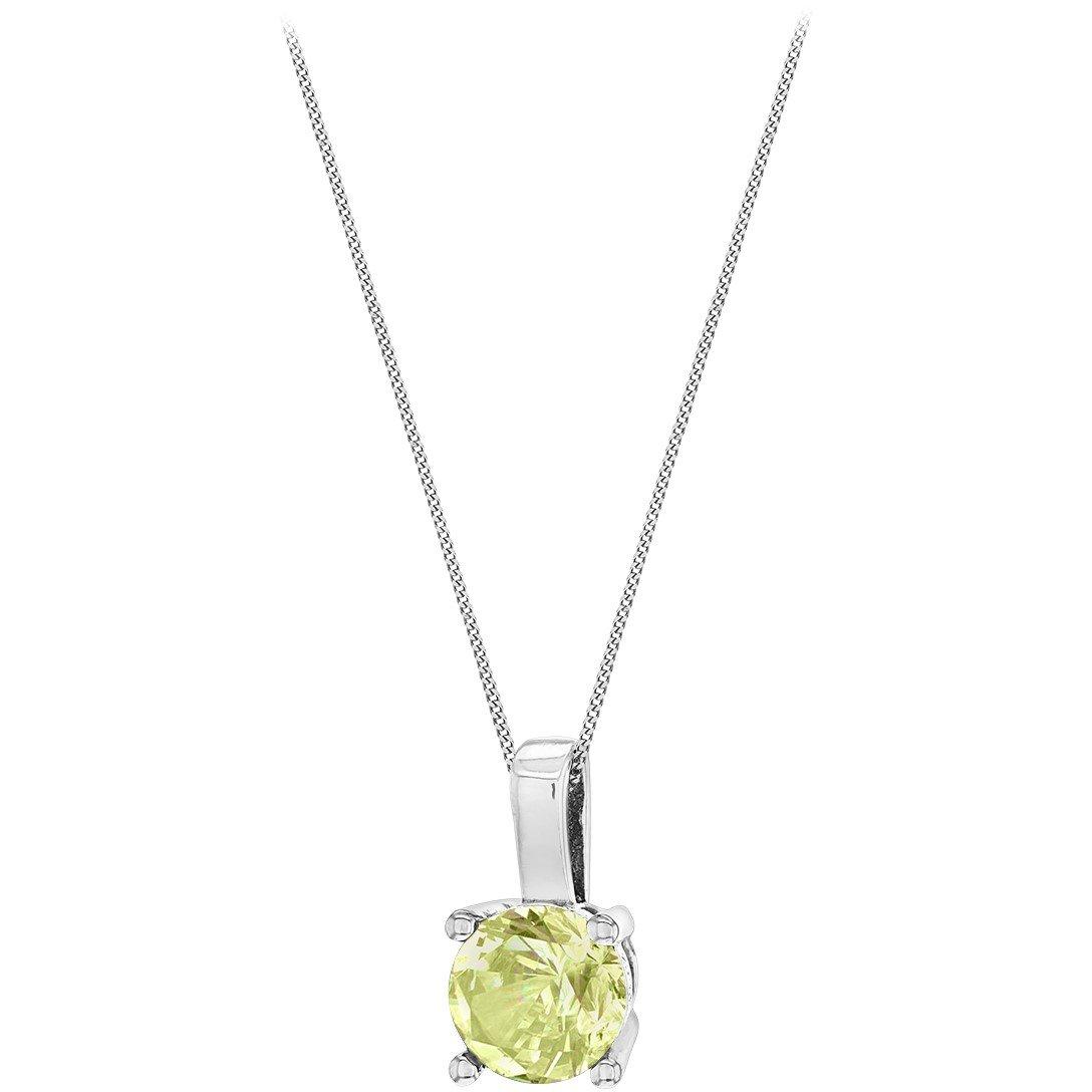 Sterling Silver - Be You - Sterling Silver CZ Birthstone Necklace - 8