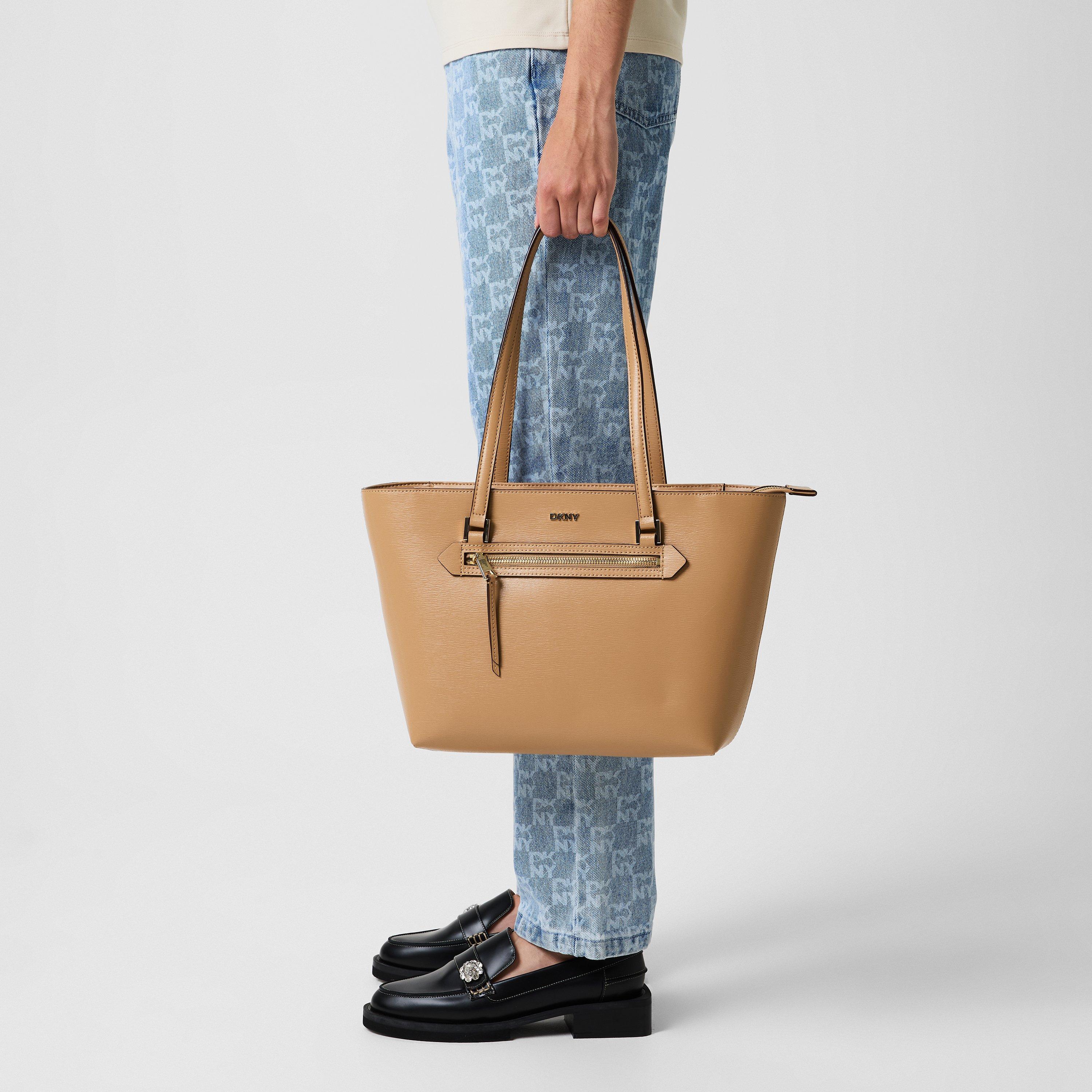 Brown - DKNY - Women's Bryant Monogram Tote Bag - 2