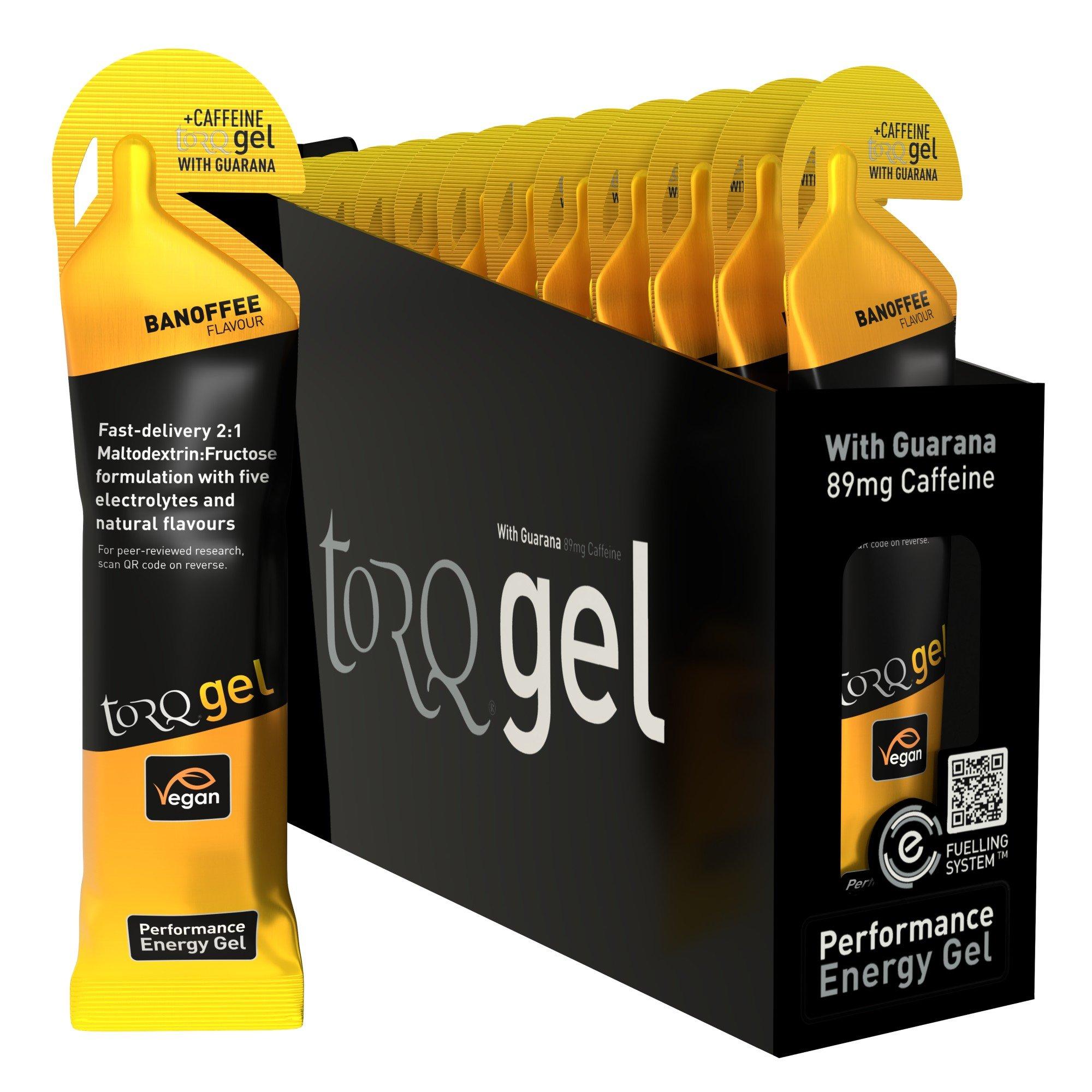 Torq  Energy Gel With Guarana - Caffeinated (15X 45G) - Banoffee With G - 15 x 45g