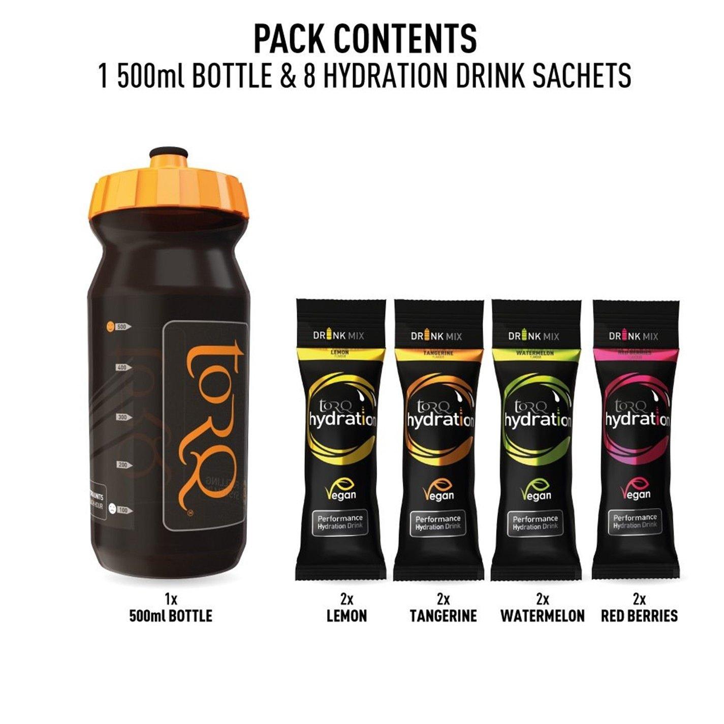 Multi - Torq - Hydration 500ml Bottle Taster Pack - 8 Drinks - 2