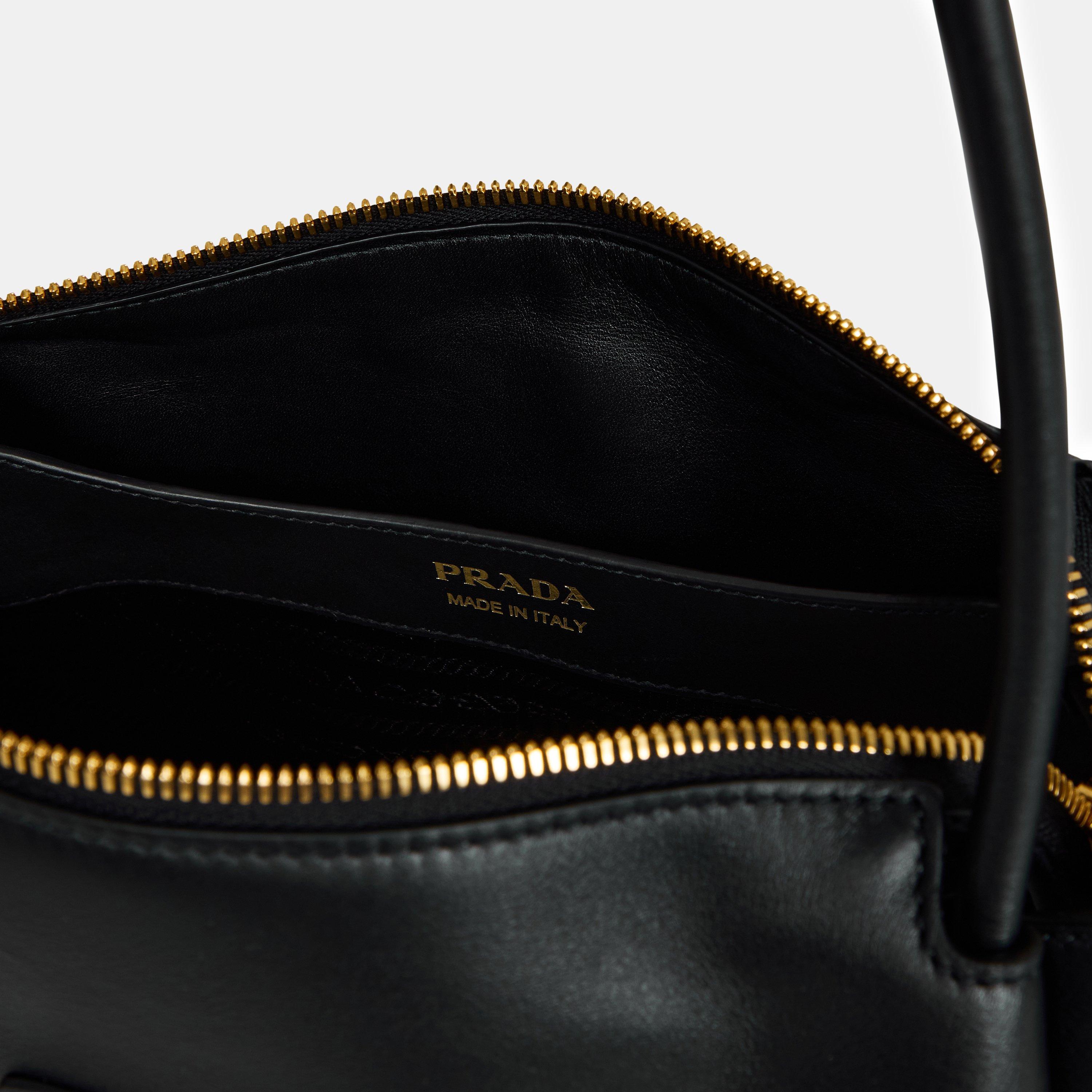 Nero - Prada - Medium Leather Handbag - 5