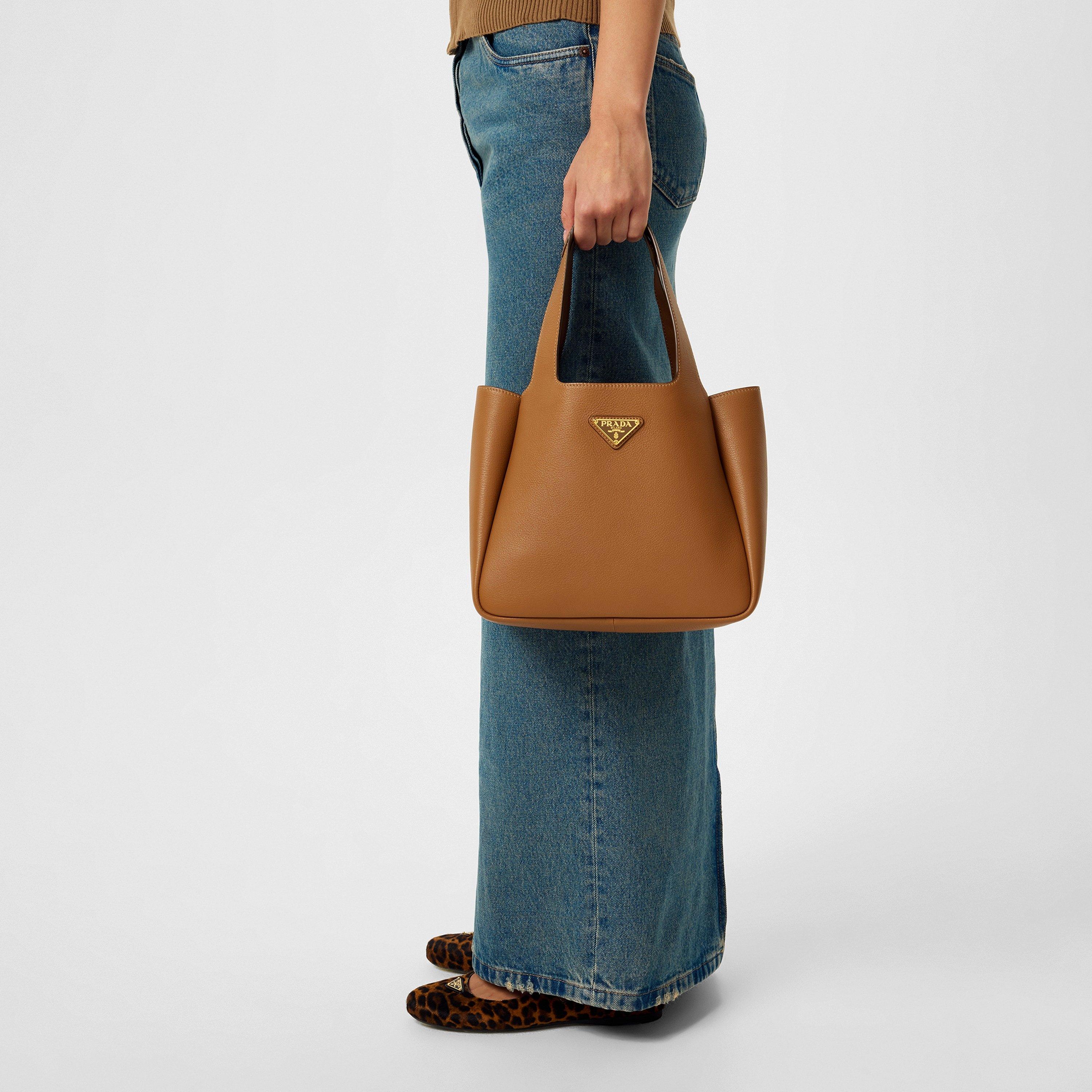 Caramello 0 - Prada - Medium Leather Tote Bag - 3