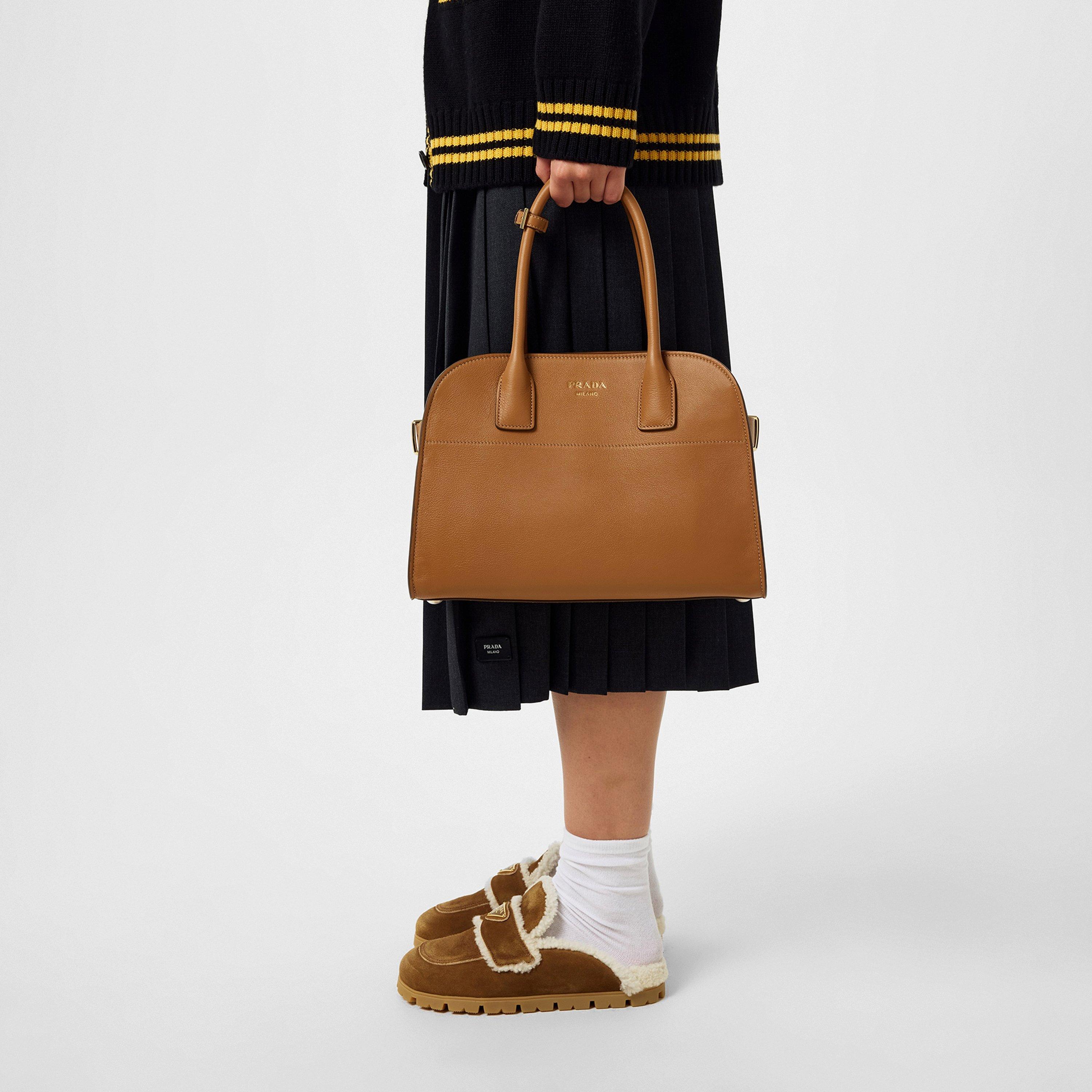 Caramello 0 - Prada - Medium Leather Tote Bag - 3