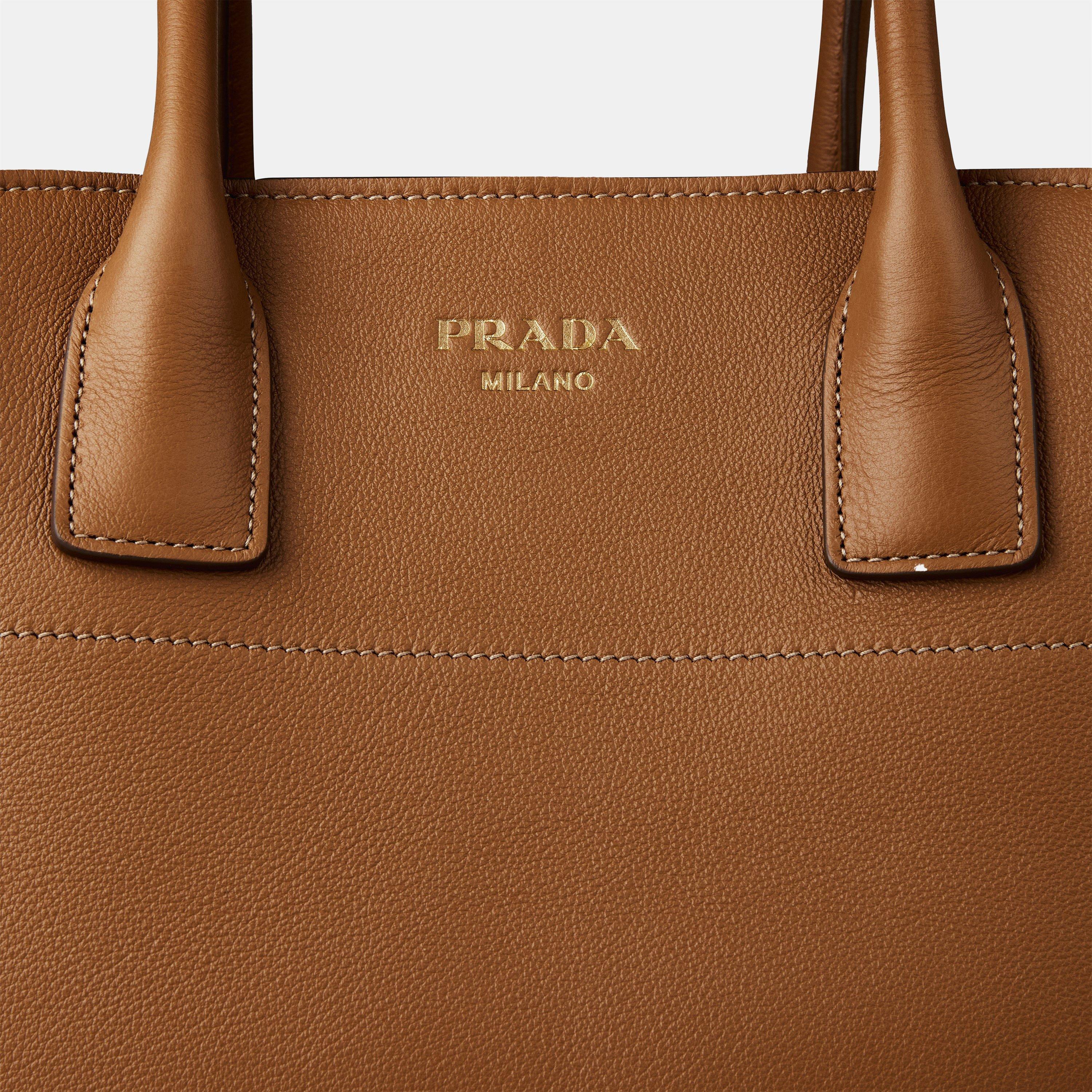 Caramello 0 - Prada - Medium Leather Tote Bag - 4