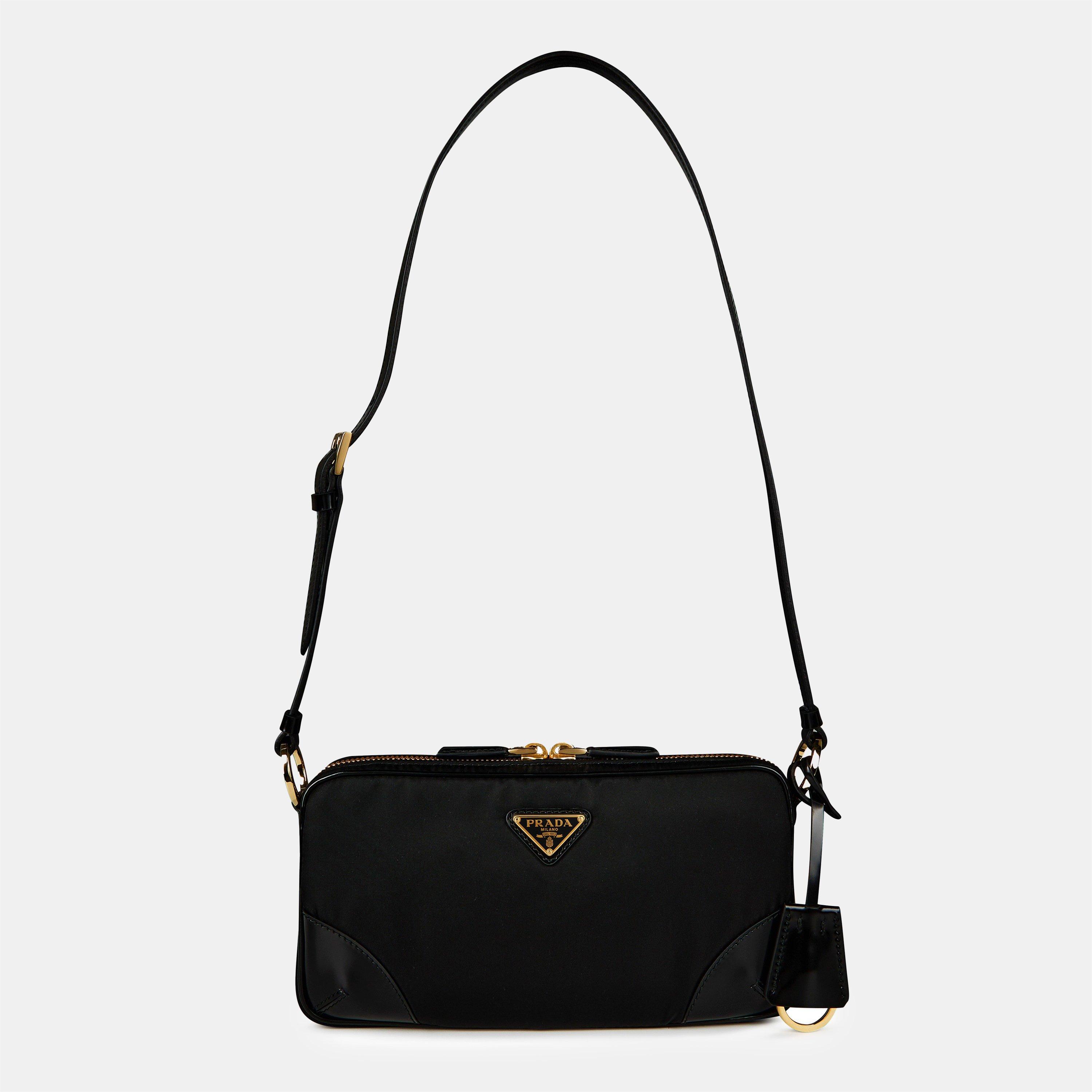 Nero - Prada - Nylon Saffiano Crossbody Bag - 1