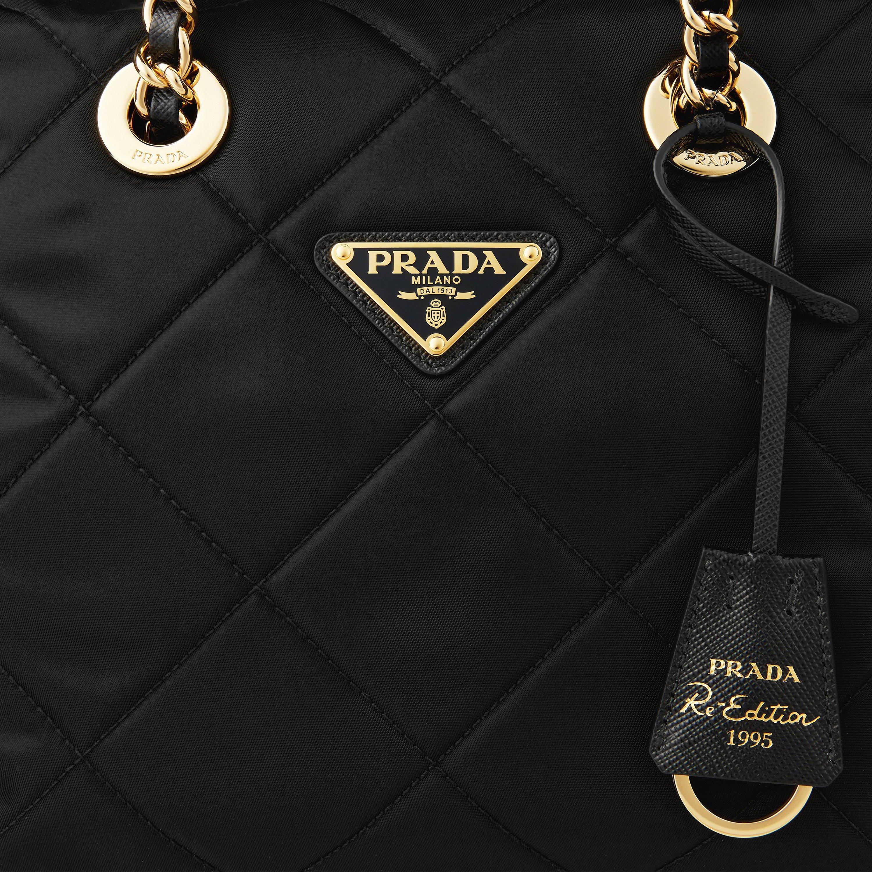 Nero - Prada - Small Recycled Nylon Tote - 4