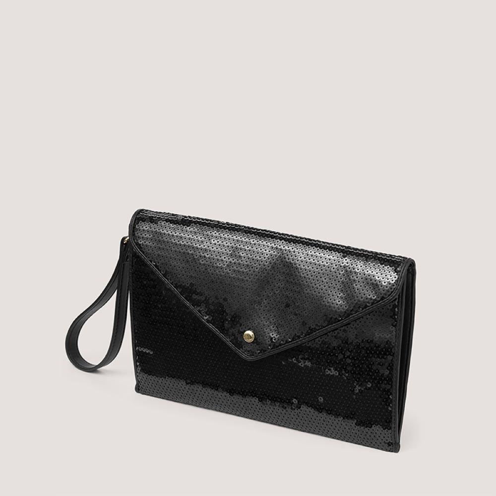 Black Sequin - Fiorelli - Women's Fior Ophelia Sequin Envelope Clutch Pouch - 3
