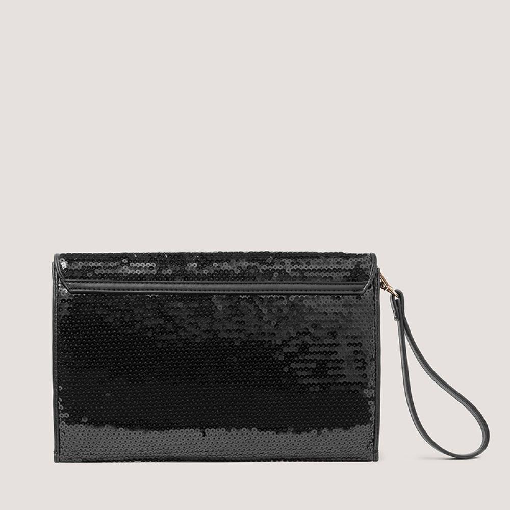 Black Sequin - Fiorelli - Women's Fior Ophelia Sequin Envelope Clutch Pouch - 5