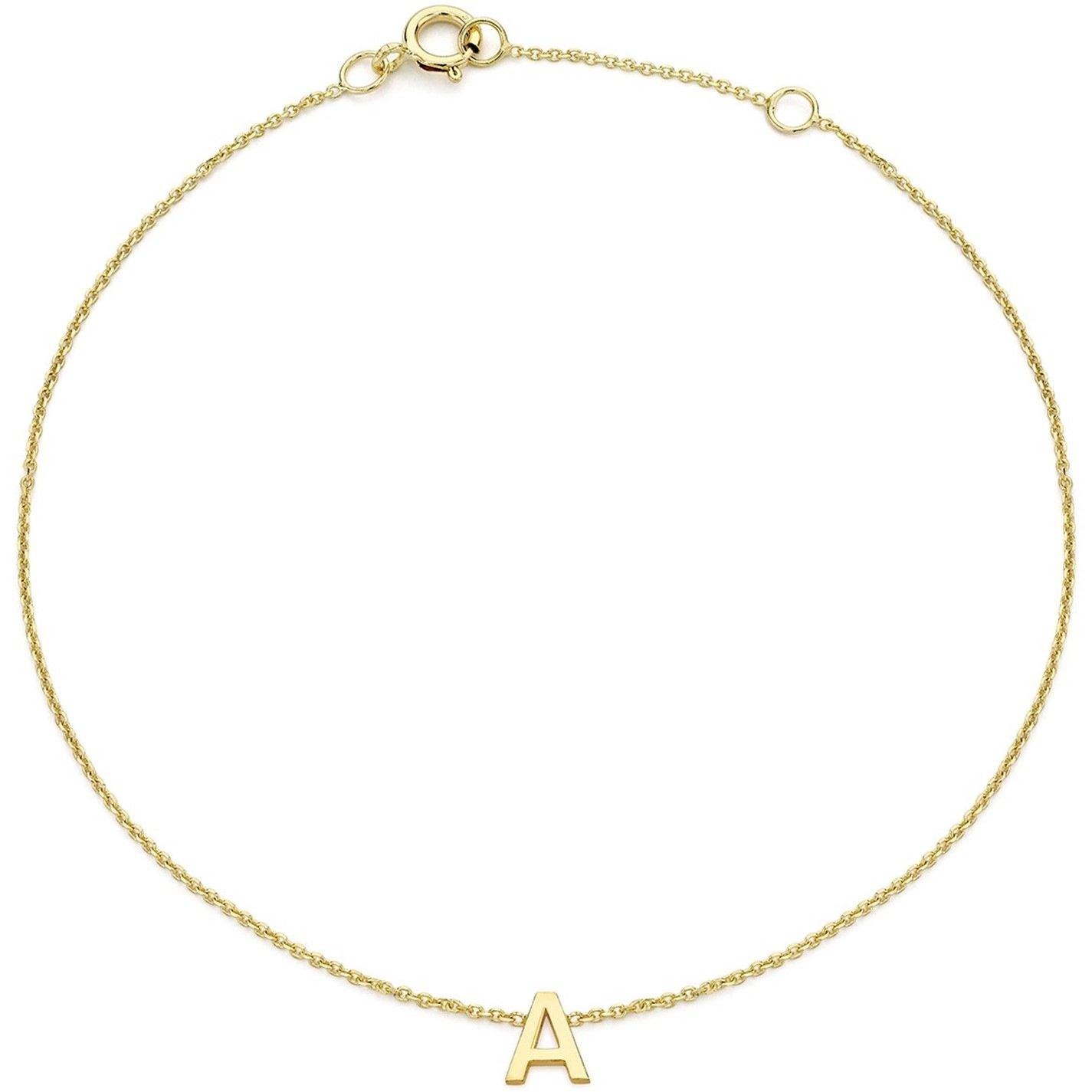 Yellow Gold - Be You - 9ct Mini Initial Bracelet - 1