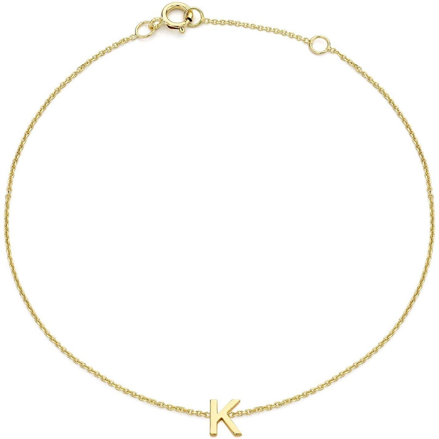 Yellow Gold - Be You - 9ct Mini Initial Bracelet - 11