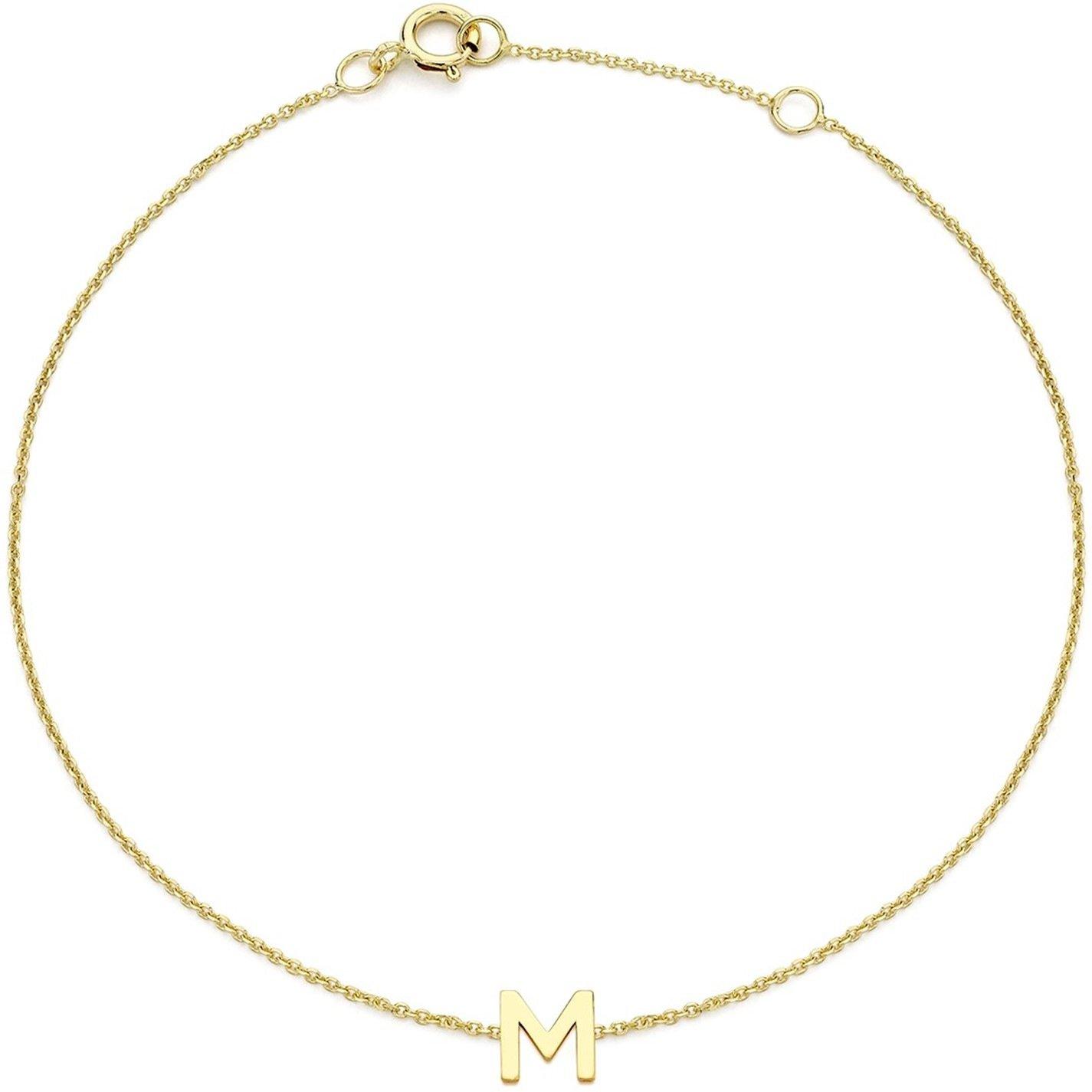 Yellow Gold - Be You - 9ct Mini Initial Bracelet - 13