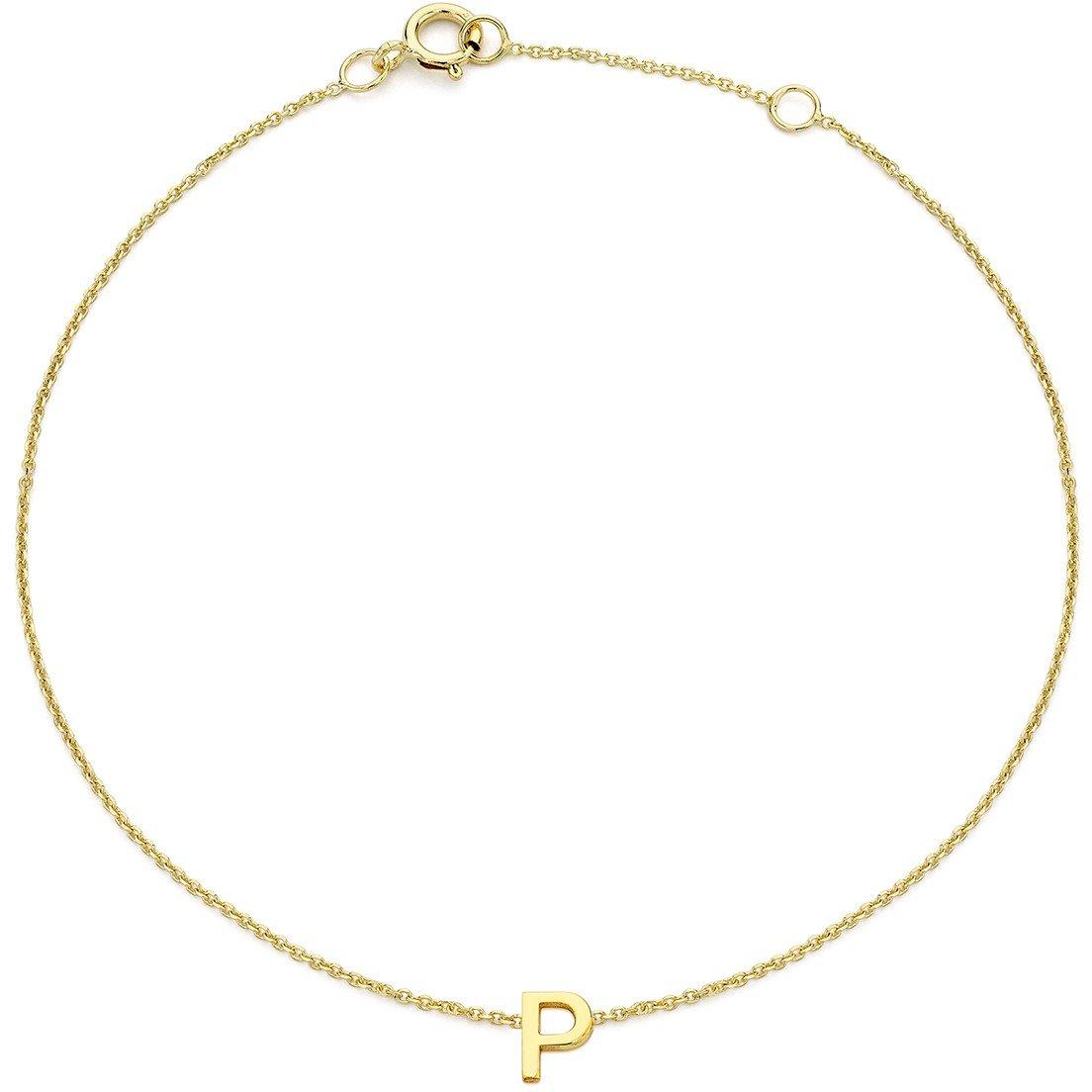 Yellow Gold - Be You - 9ct Mini Initial Bracelet - 16