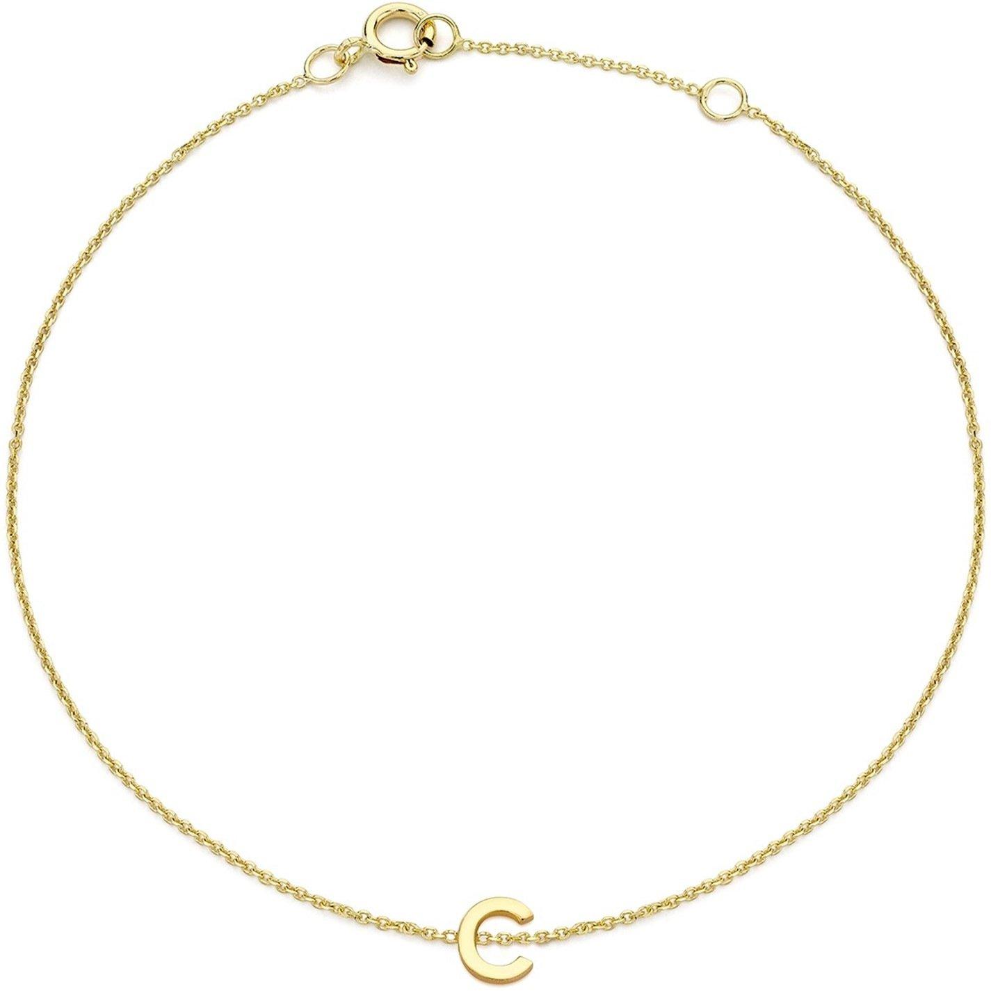 Yellow Gold - Be You - 9ct Mini Initial Bracelet - 3