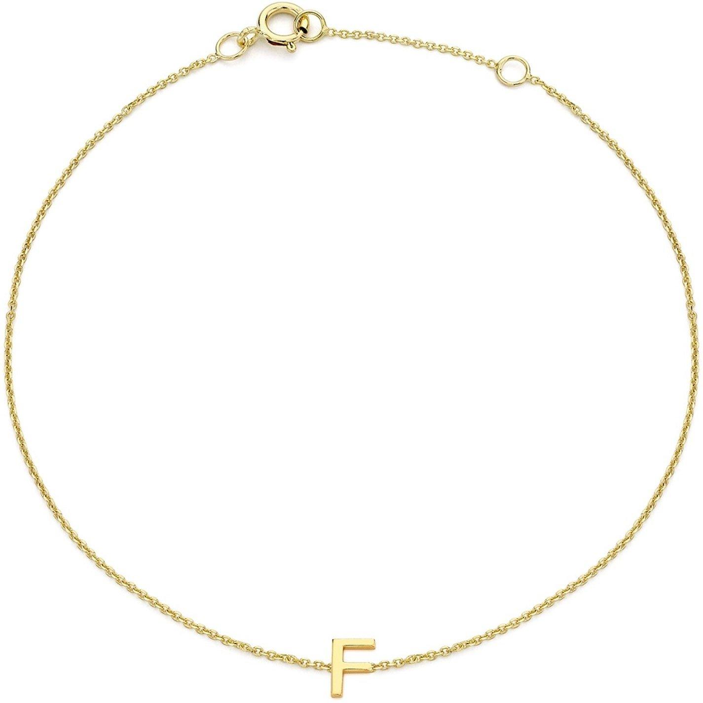 Yellow Gold - Be You - 9ct Mini Initial Bracelet - 6