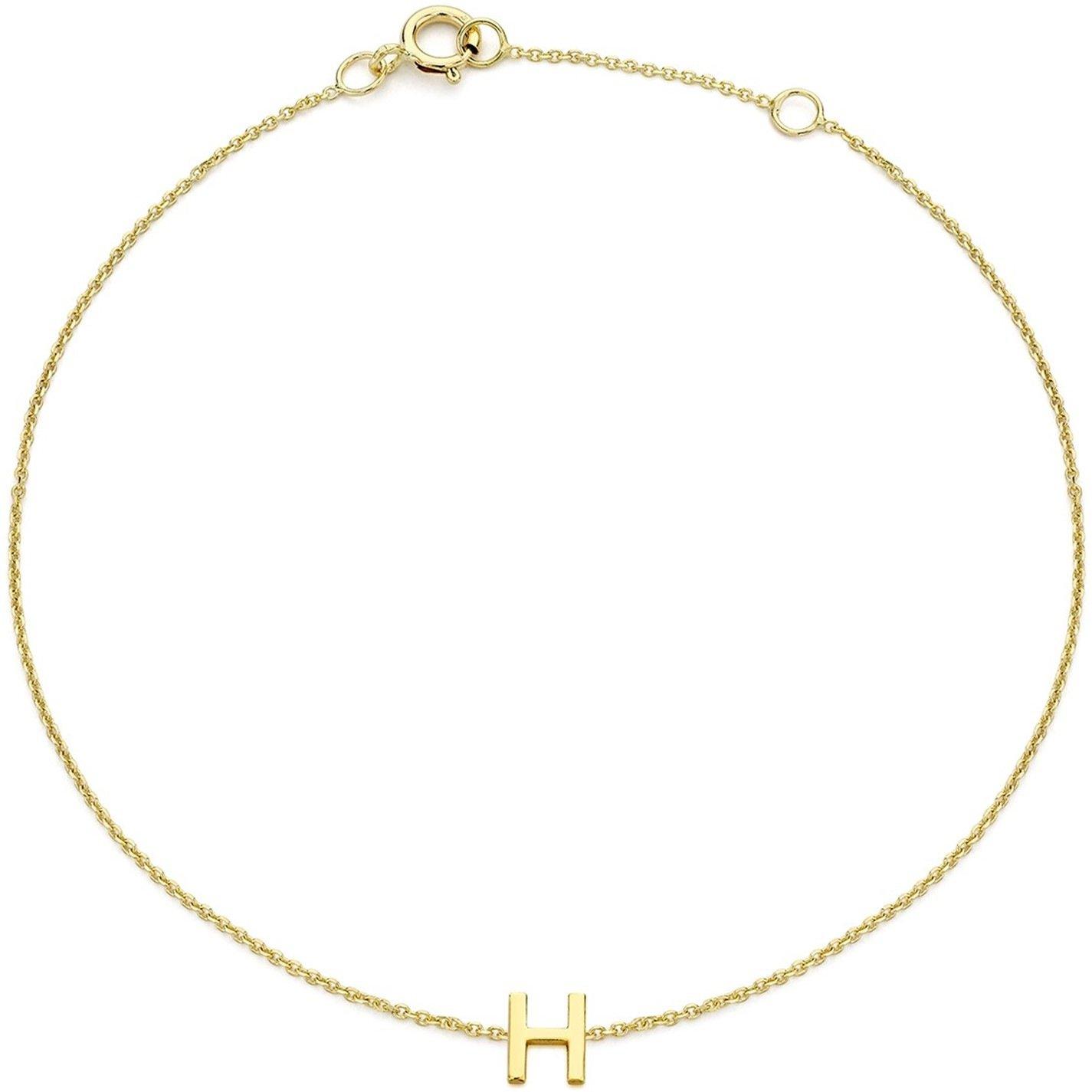 Yellow Gold - Be You - 9ct Mini Initial Bracelet - 8