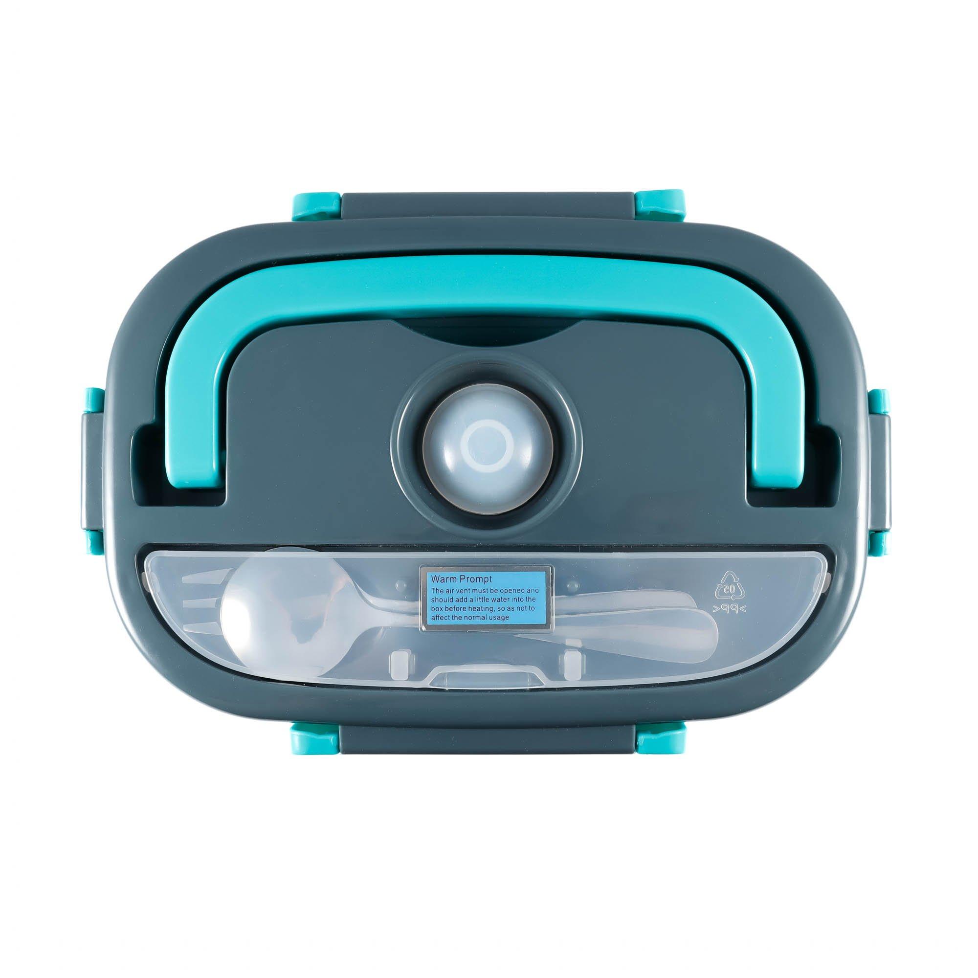 Grey/Turquoise - Streetwize - Electric Food Heater Lunch Box - 3