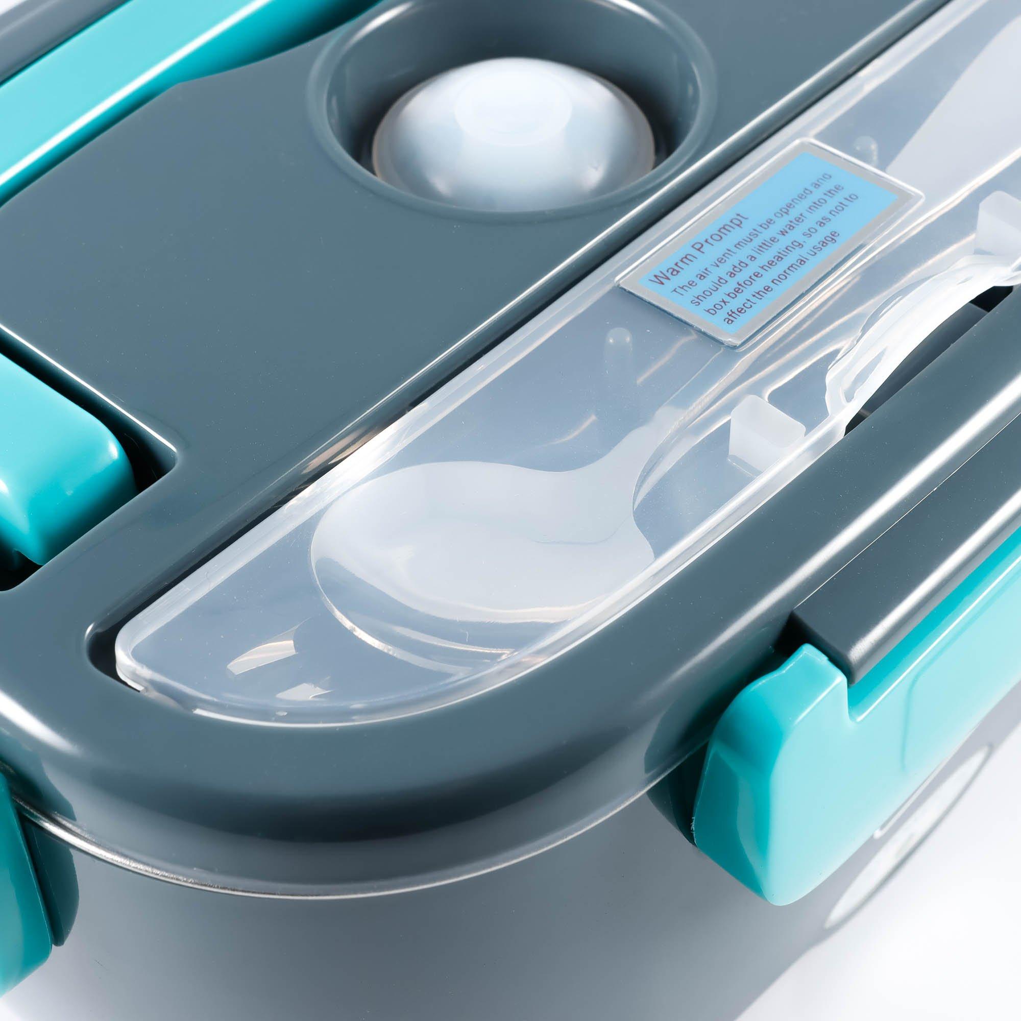 Grey/Turquoise - Streetwize - Electric Food Heater Lunch Box - 4
