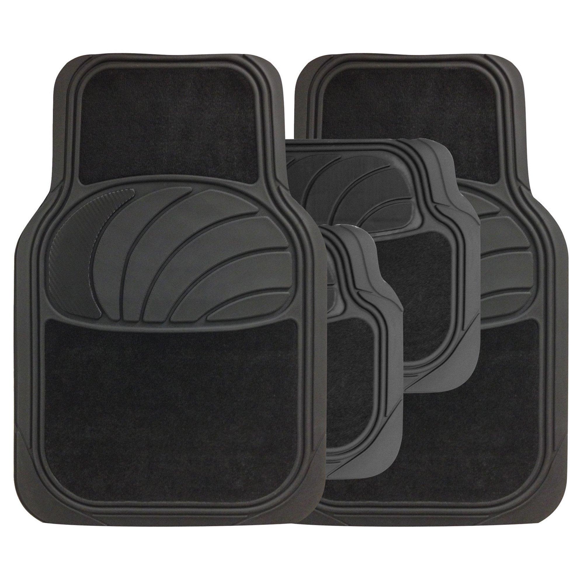 Streetwize  4 Pce Azura Carpet/Carbon Mat Set - Black - 4Pcs