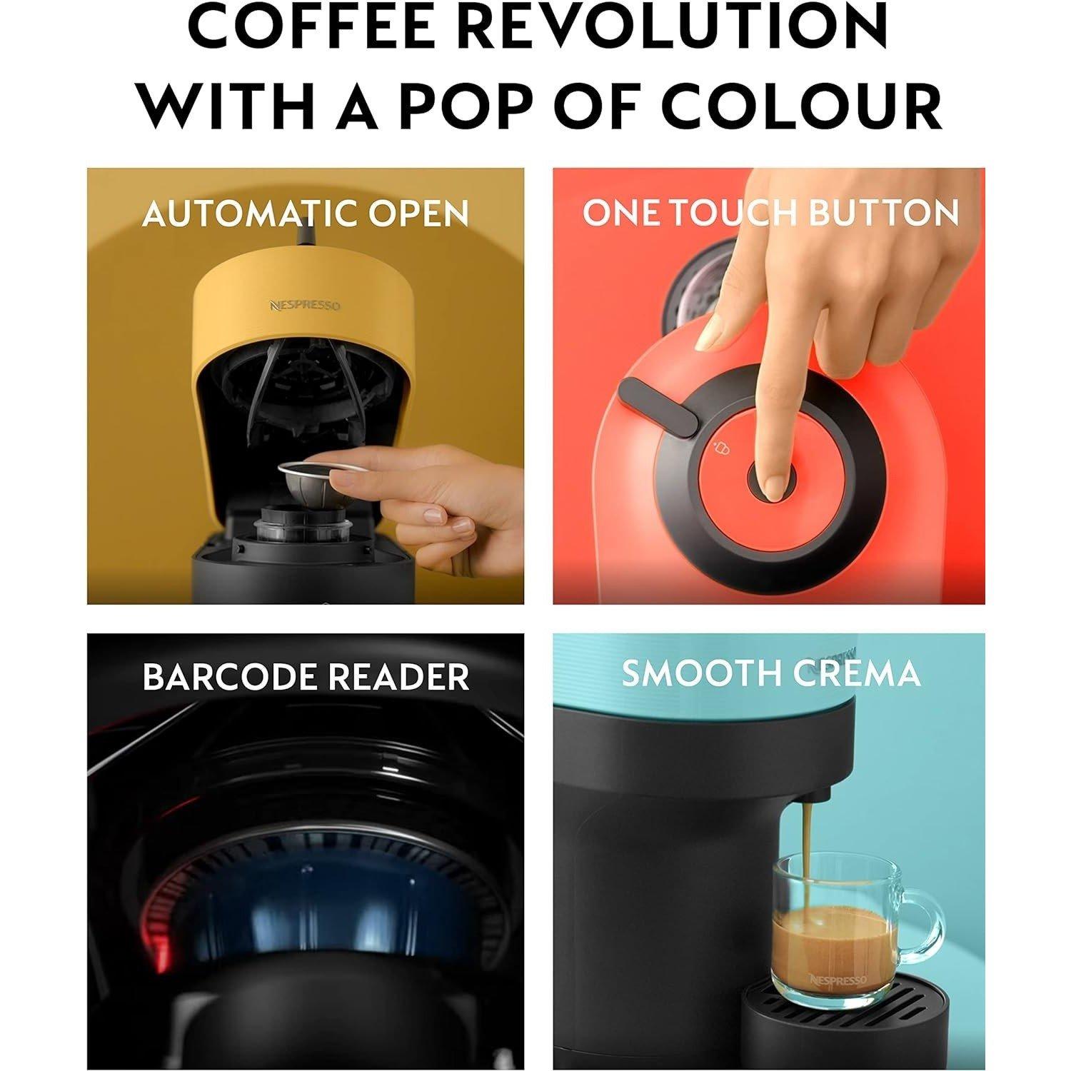 White - Nespresso - Nespresso Vertuo Pop Coffee Pod Machine By Krups - 6