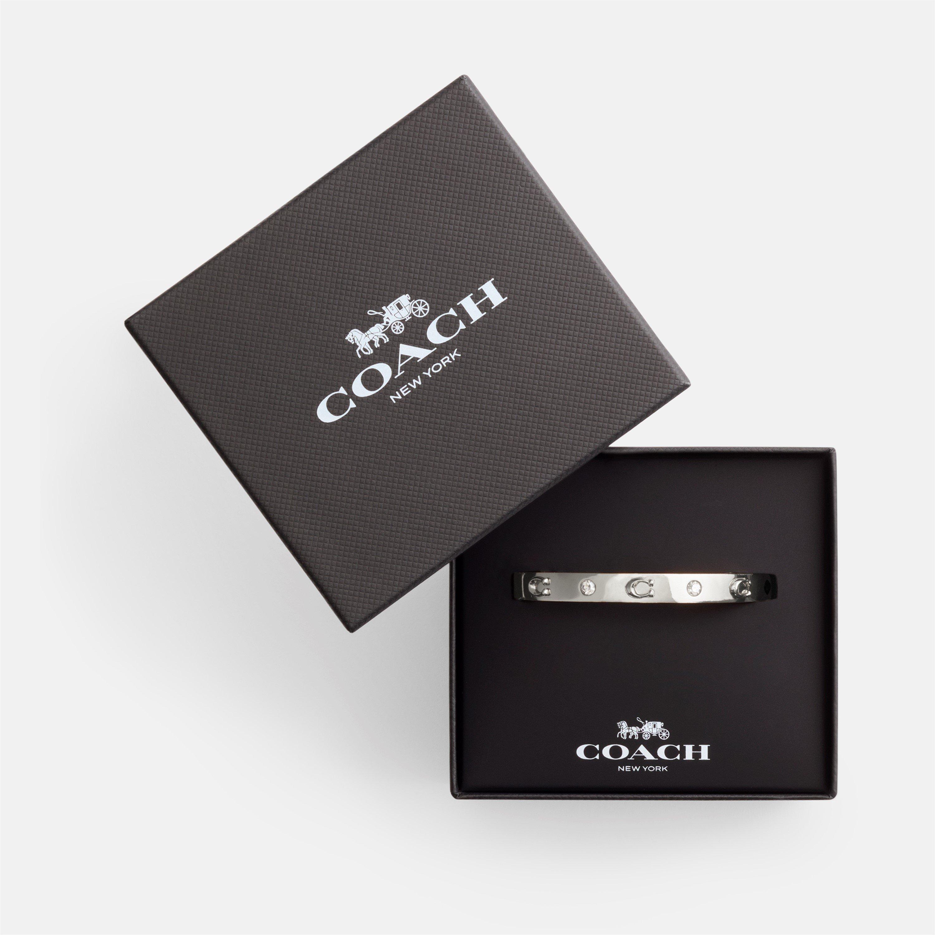 Coach COACH C BANGLE - RHODIUM