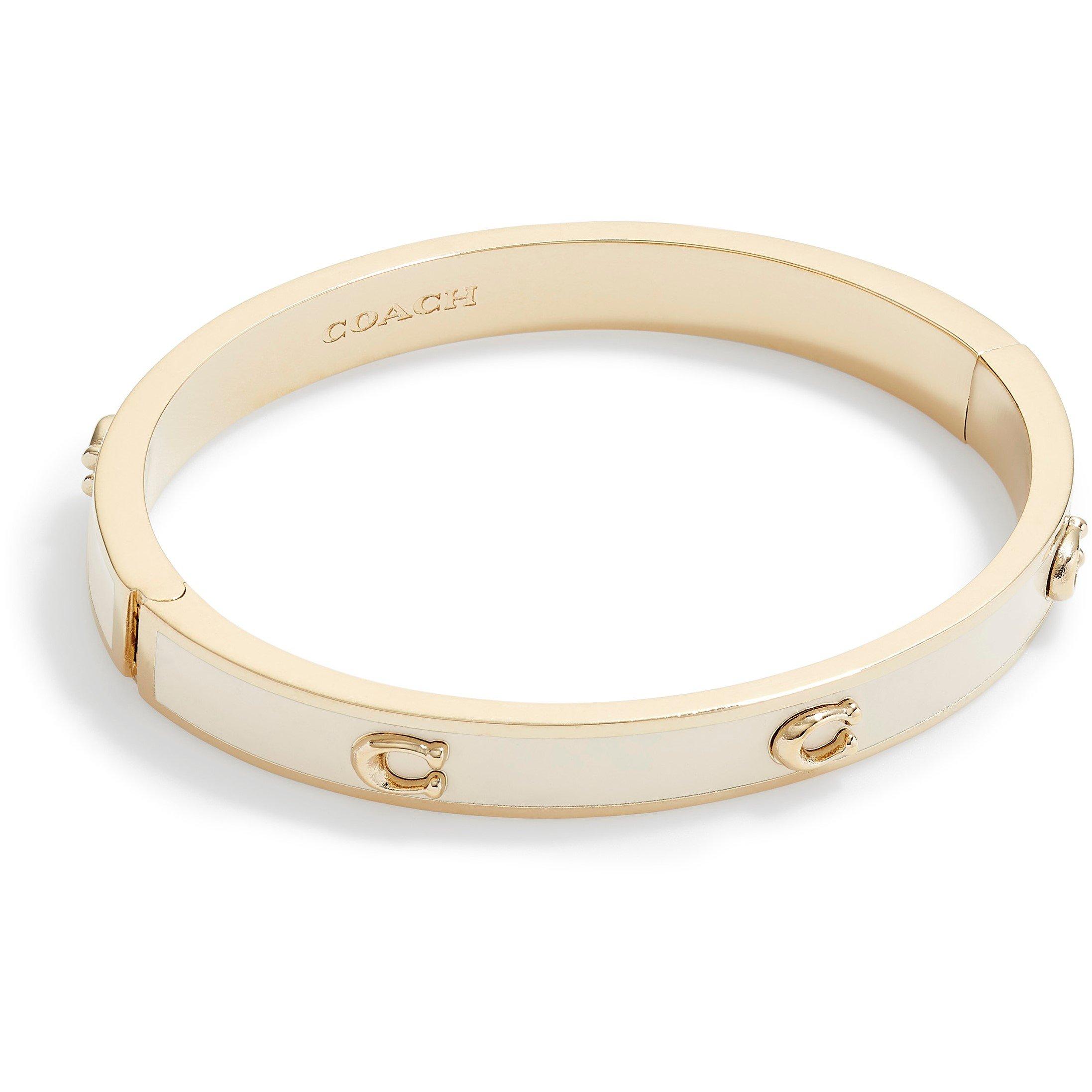 Coach COACH LOGO BRACELET BANGLE - GOLD
