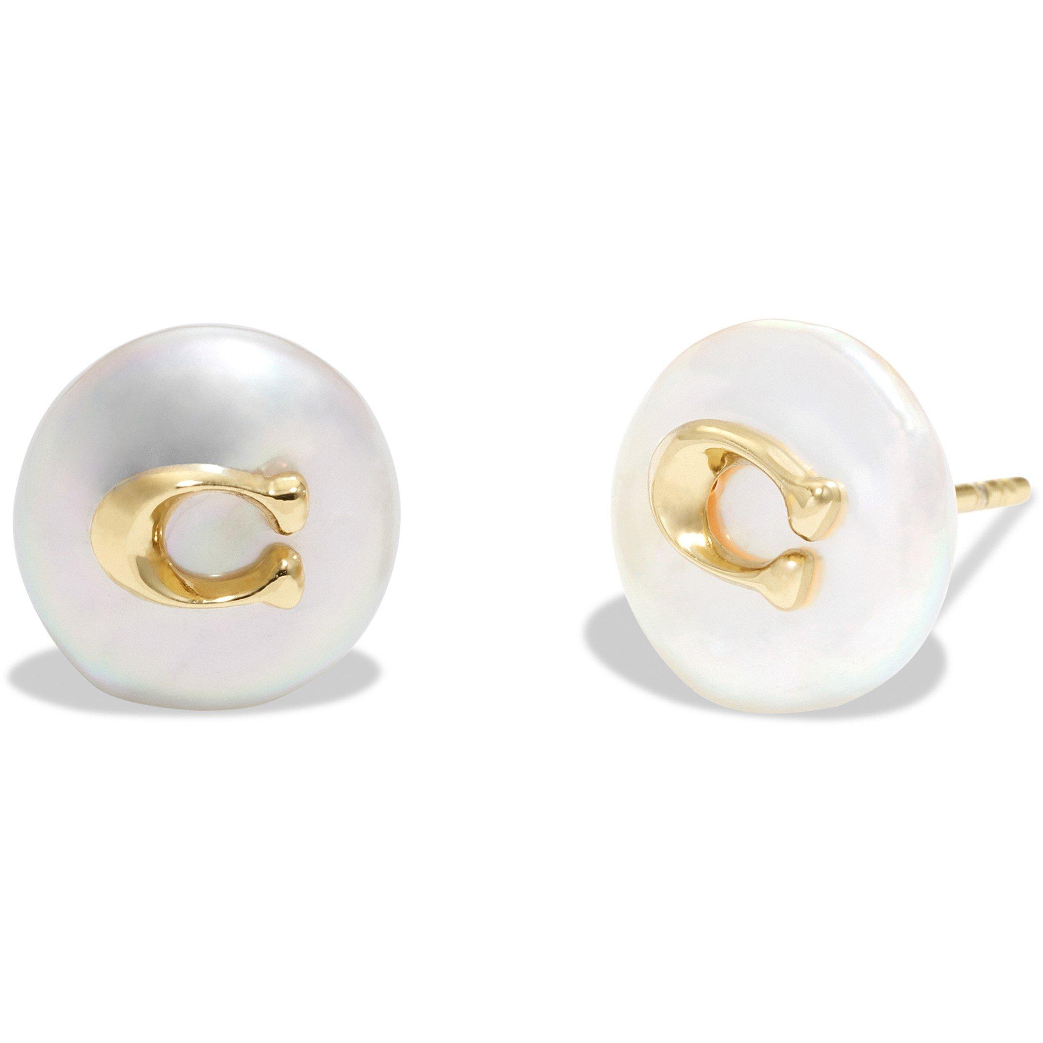 Coach COACH ROUND C LOGO STUD - GOLD
