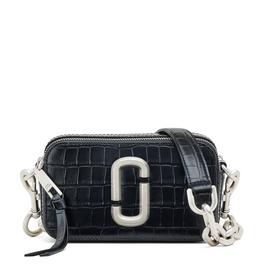 Marc Jacobs The Snapshot Croc Chain Leather Camera Bag