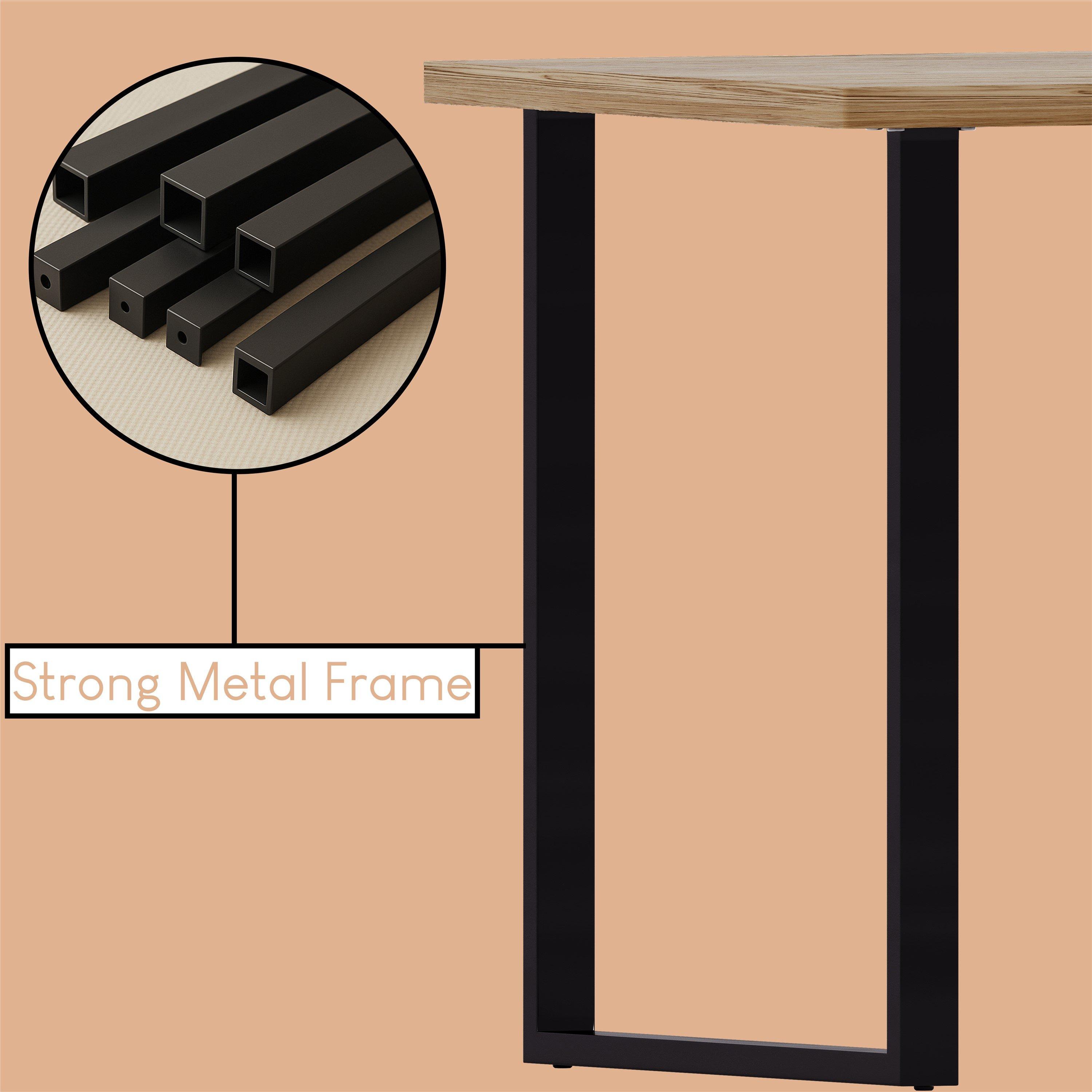 Oak - Lassic - 4 Seater Dining Table With U Shape Legs - 6